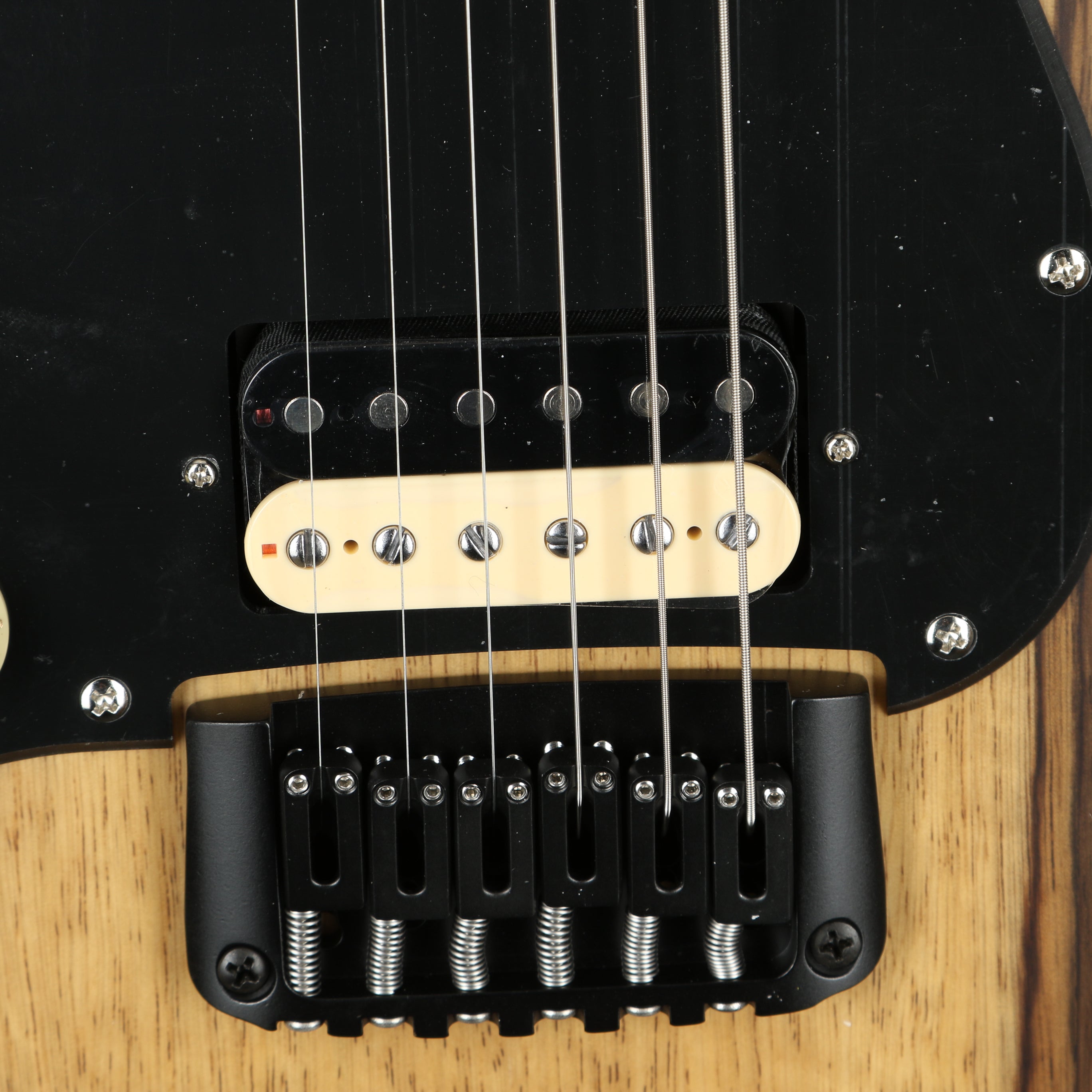 Schecter 1271 Sun Valley Super Shredder Exotic Hardtail Lefty - Black Limba