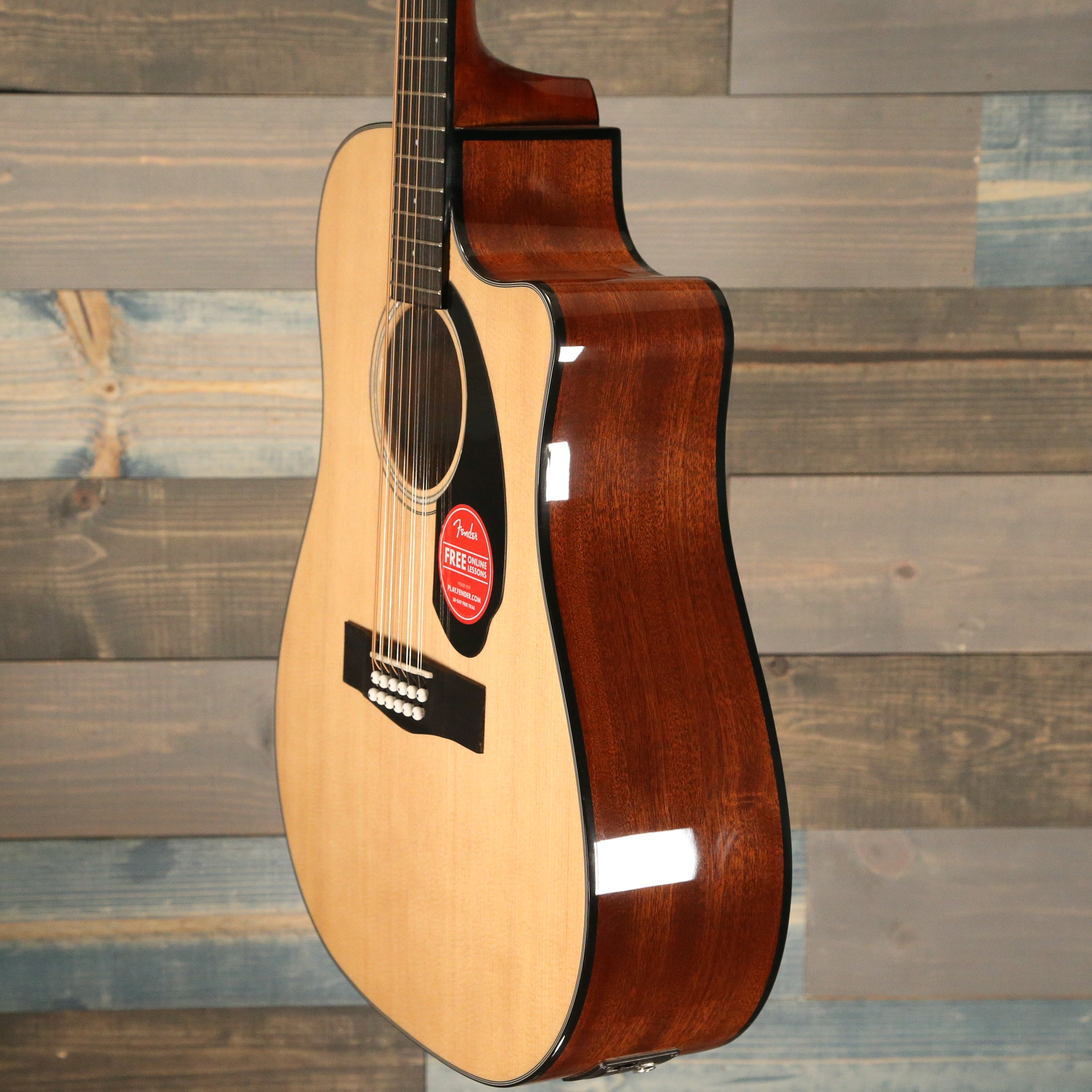 Fender CD-60SCE Dreadnought 12-string, Walnut Fingerboard, Natural