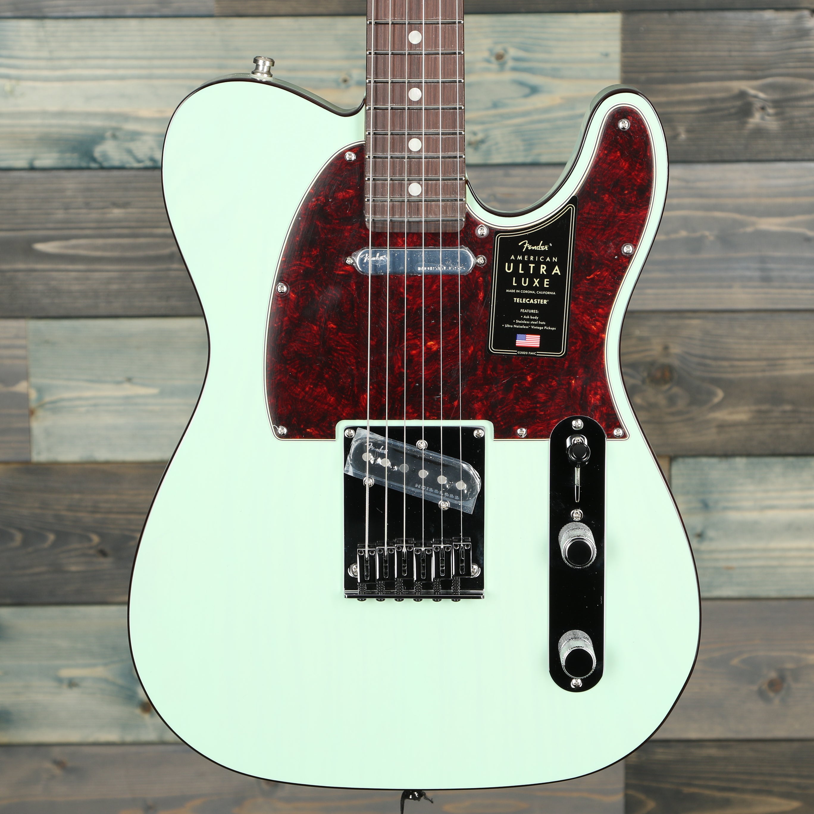 Fender Ultra Luxe Telecaster, Rosewood Fingerboard, Transparent Surf Green