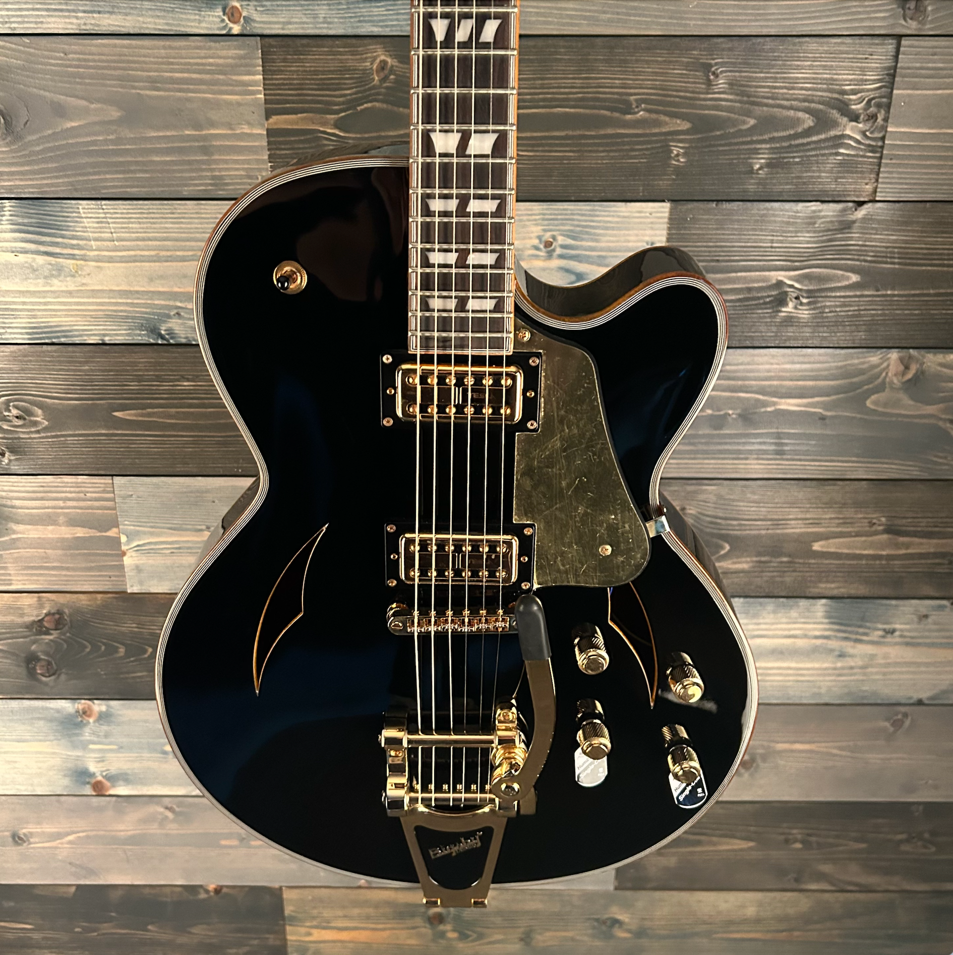 Schecter 296 Coupe Hollowbody Electric Guitar - Black