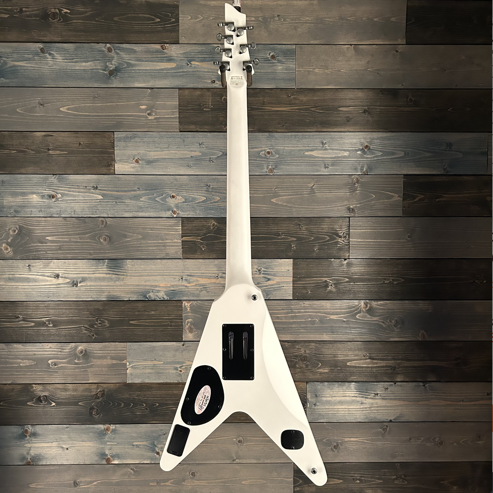 Schecter 335 Randy Weitzel V-7 FR Electric - Satin White