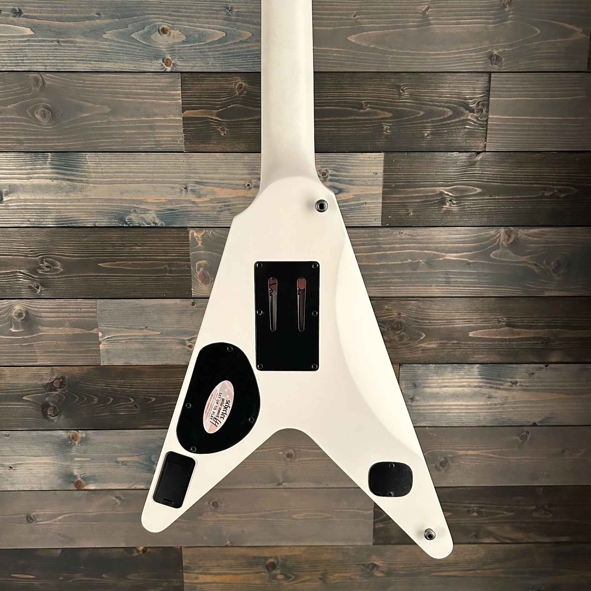 Schecter 335 Randy Weitzel V-7 FR Electric - Satin White