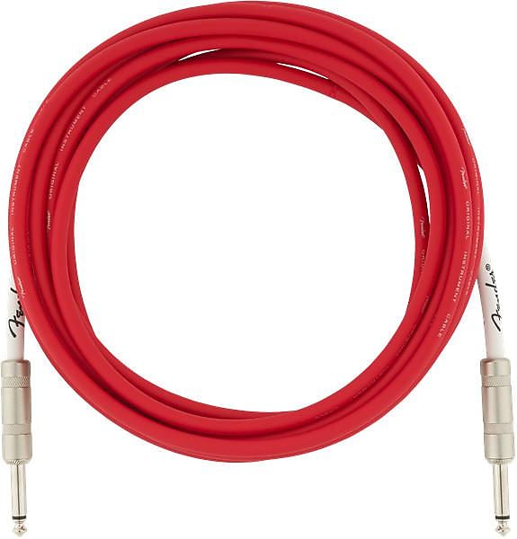 Fender Original Series Instrument Cable, 15', Fiesta Red