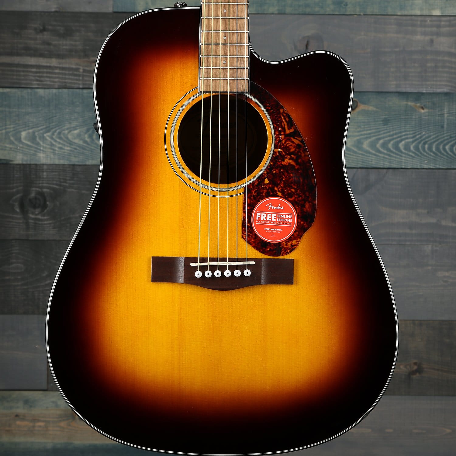 Fender CD-140SCE Dreadnought, Walnut Fingerboard, Sunburst w/case
