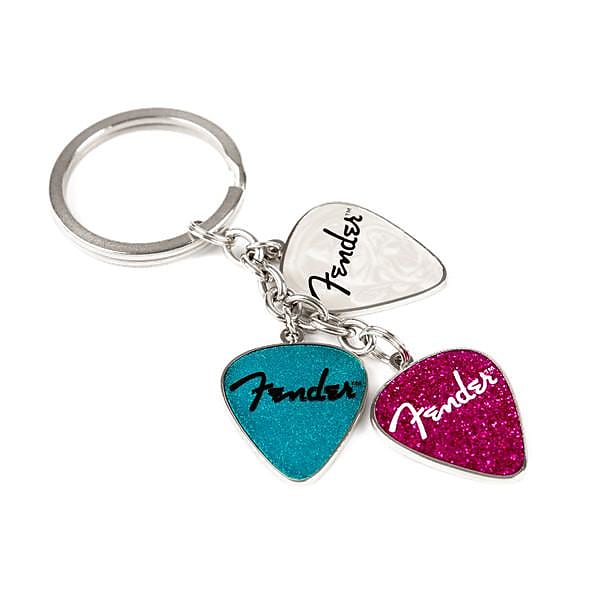 Fender Picks Keychain Pink, Turq, Pearl