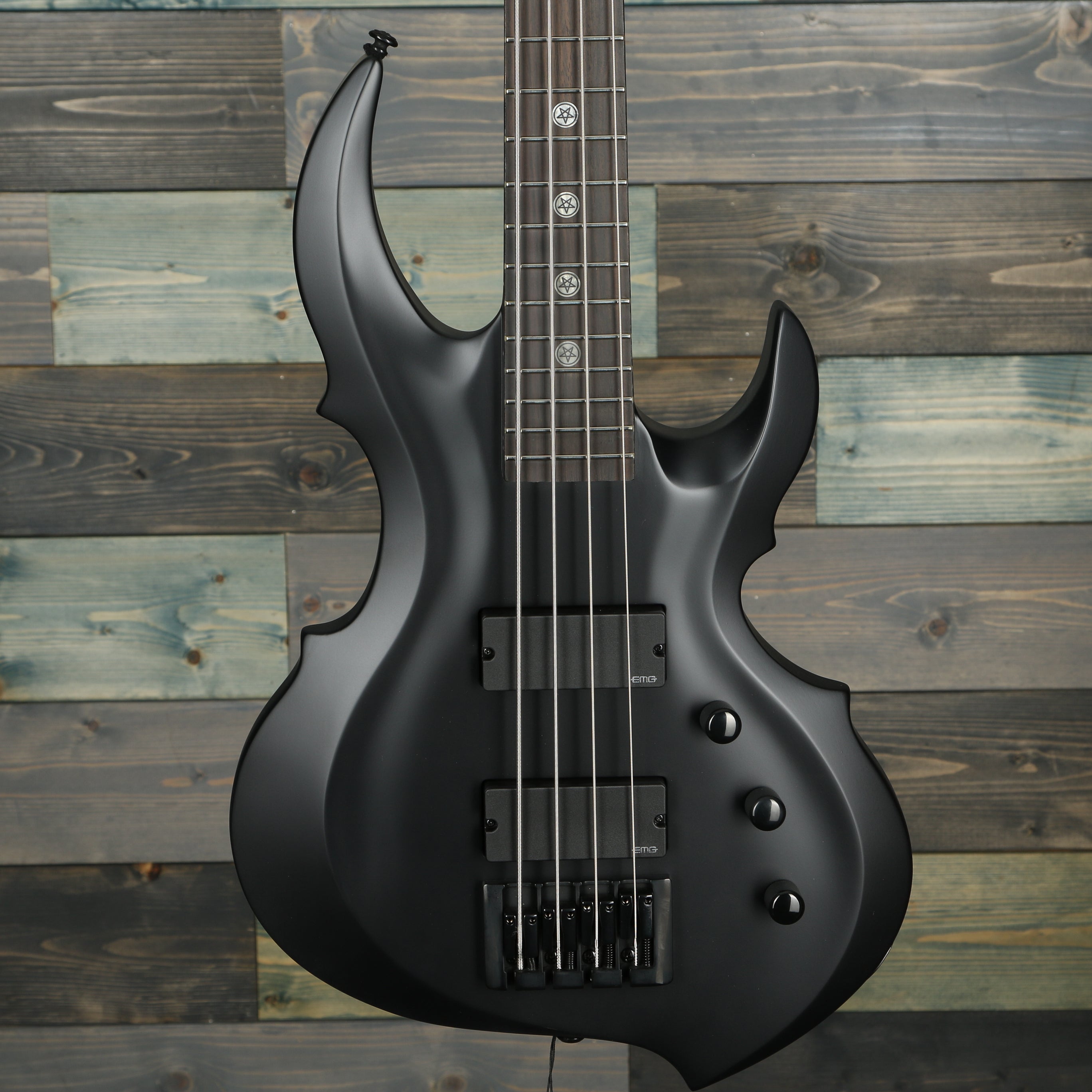 ESP LTD TA-604 FRX Tom Araya Electric Guitar - Black Satin