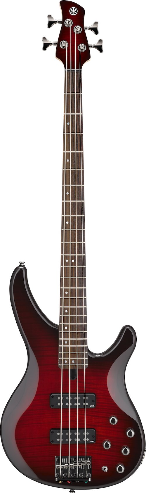 Yamaha TRBX604FM Bass Guitar - Dark Red Burst