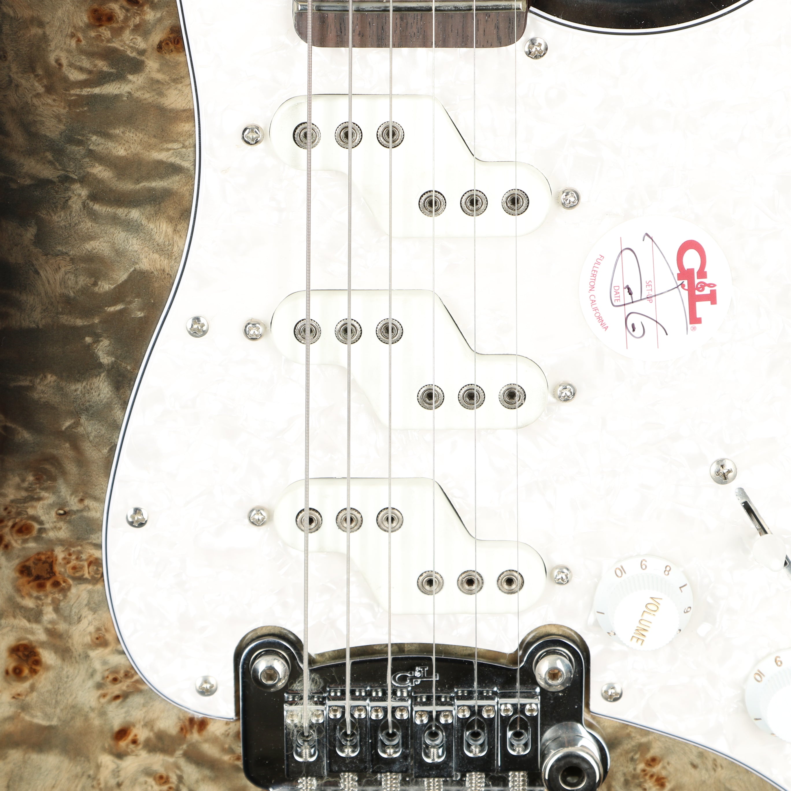 G&L Tribute Comanche Burl Top Electric Guitar - Charcoal Burst