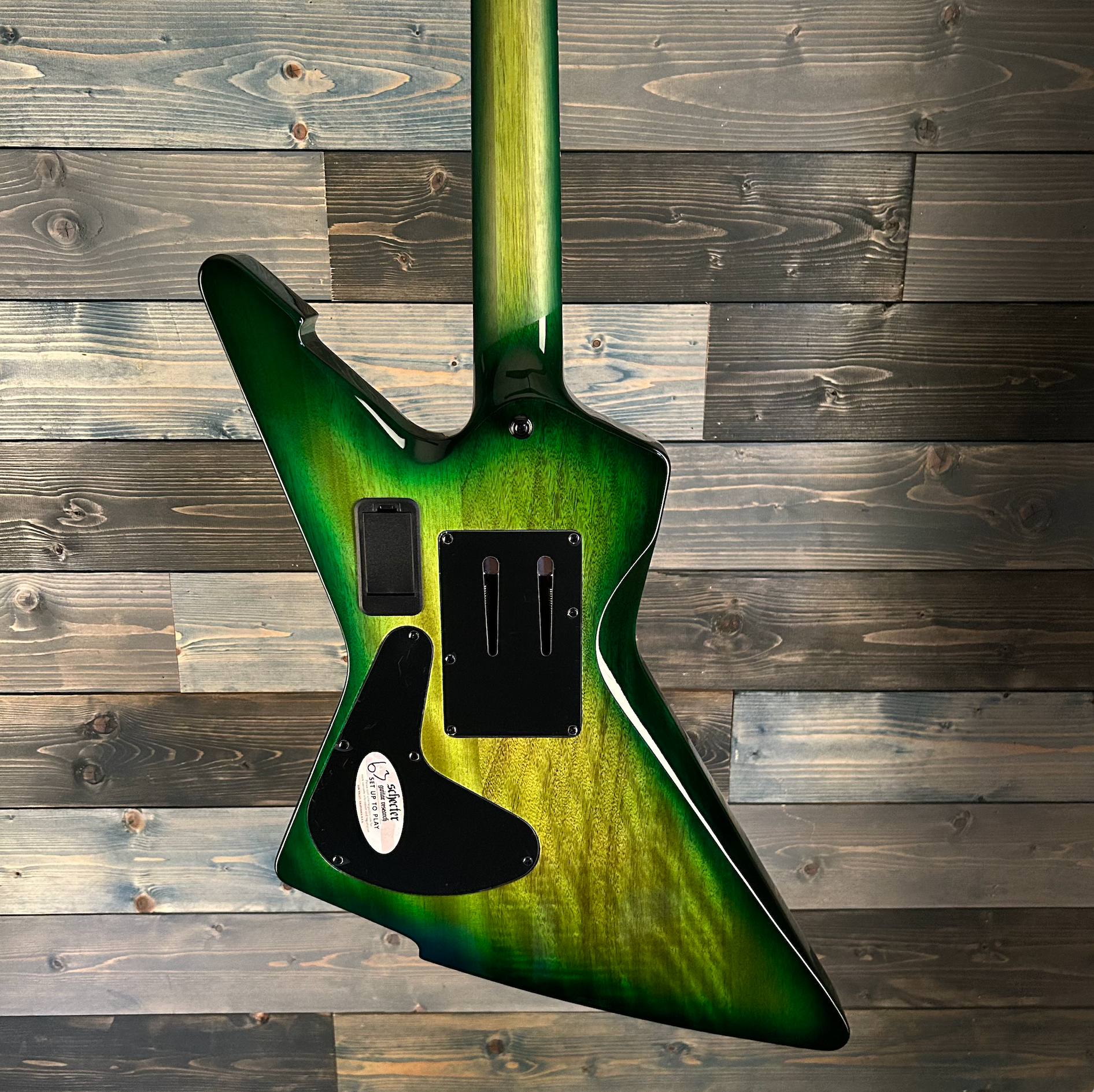 Schecter 3255 E-1 FR S Special Edition Electric - Trans Green Burst