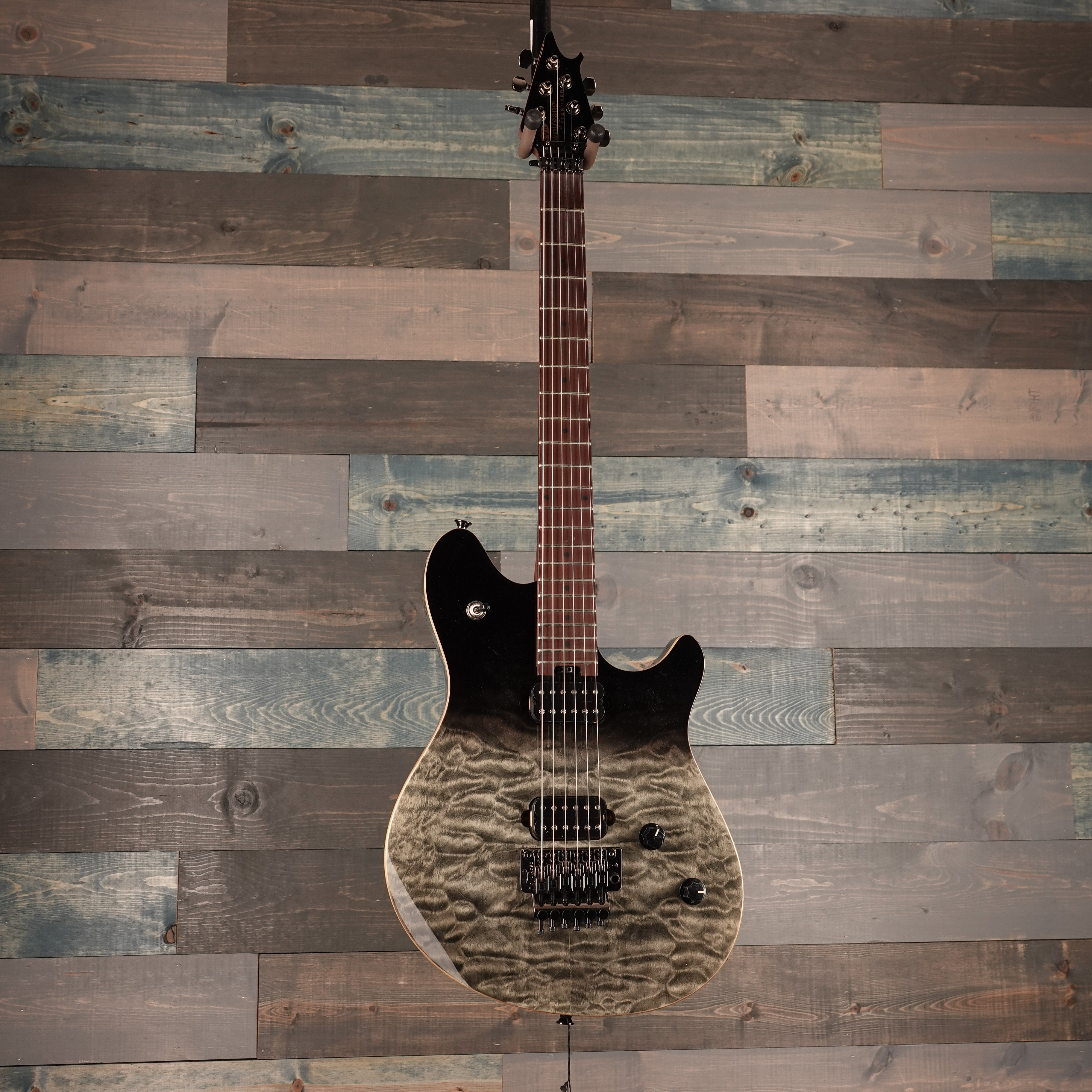 EVH Wolfgang WG Standard QM Baked Maple Fingerboard, Black Fade