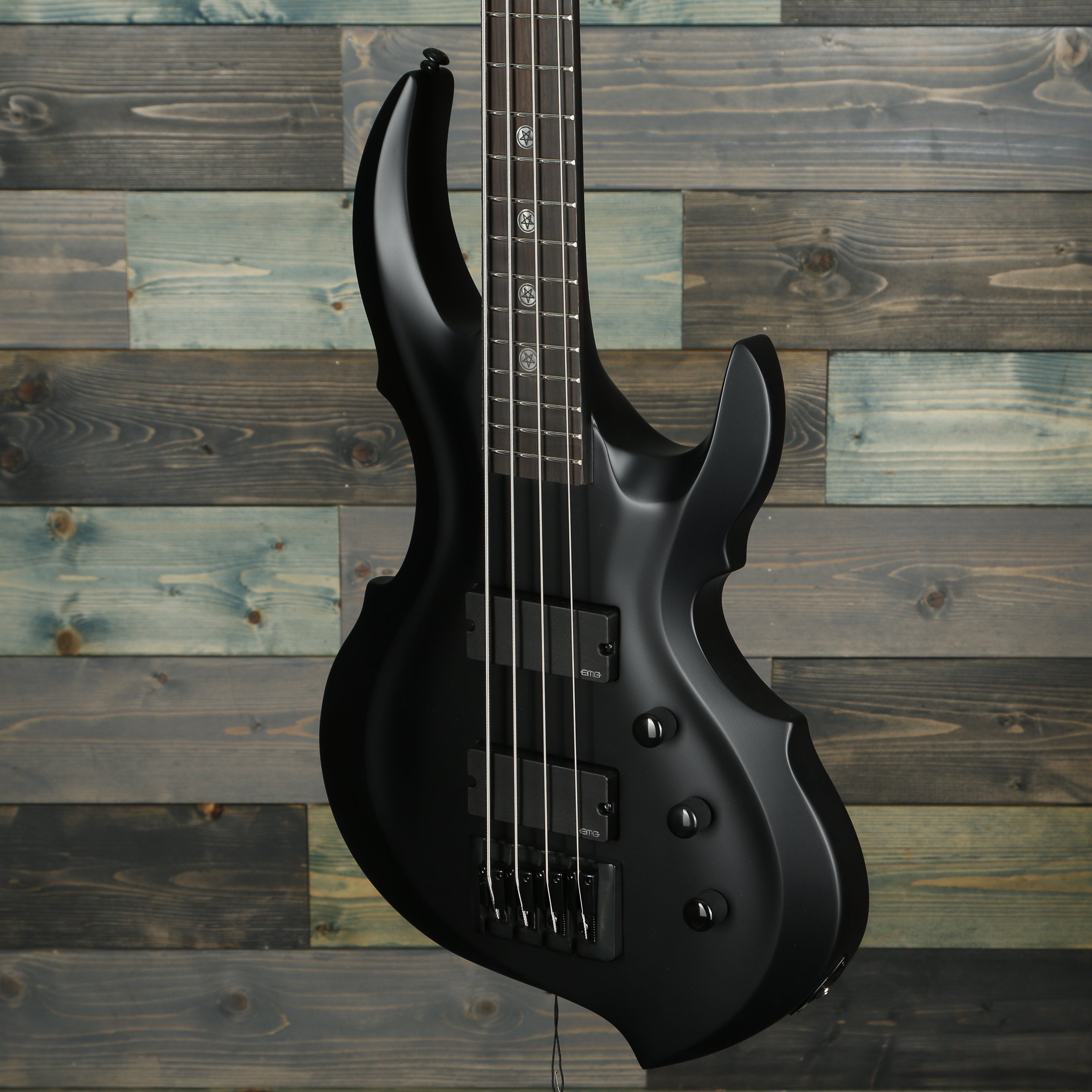 ESP LTD TA-604 FRX Tom Araya Electric Guitar - Black Satin