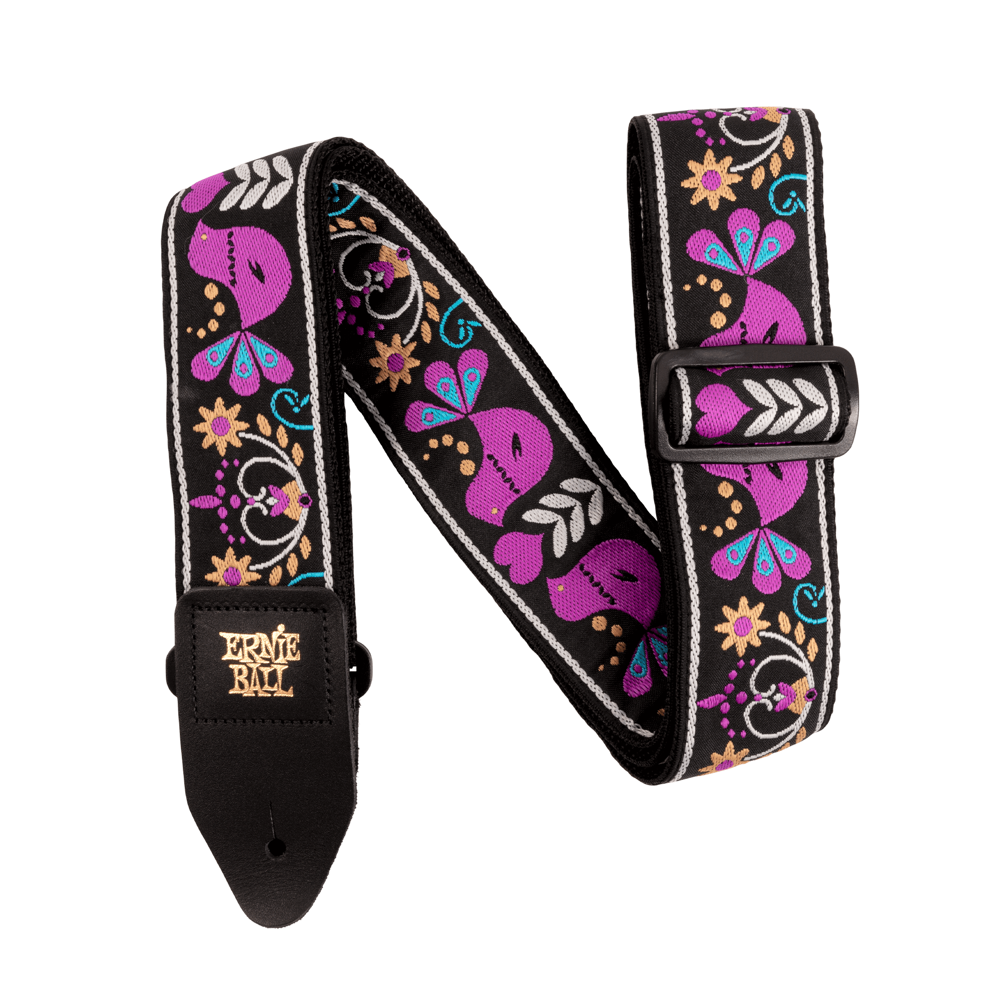 Ernie Ball P05331 Purple Bird Lupin Jacquard Strap