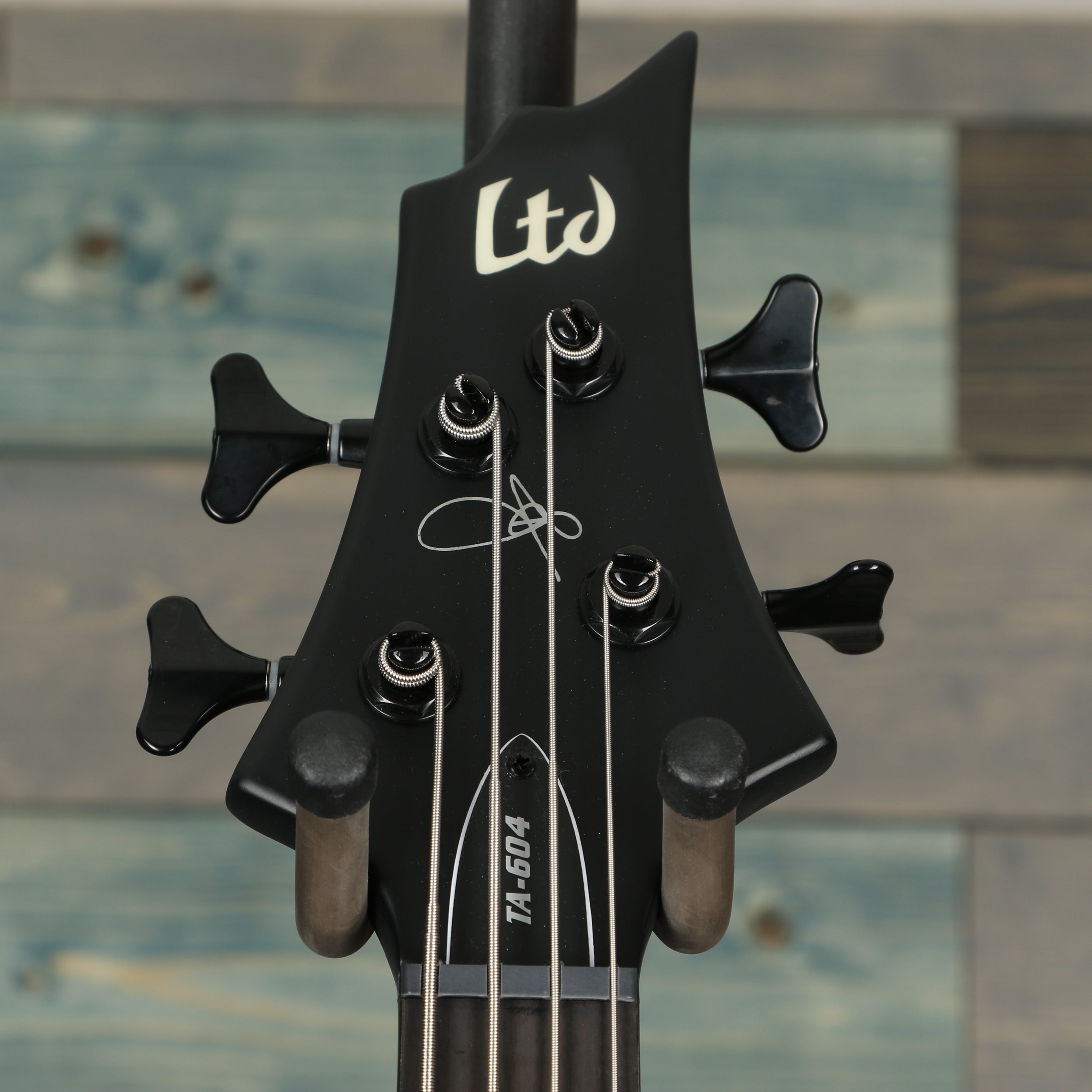 ESP LTD TA-604 FRX Tom Araya Electric Guitar - Black Satin