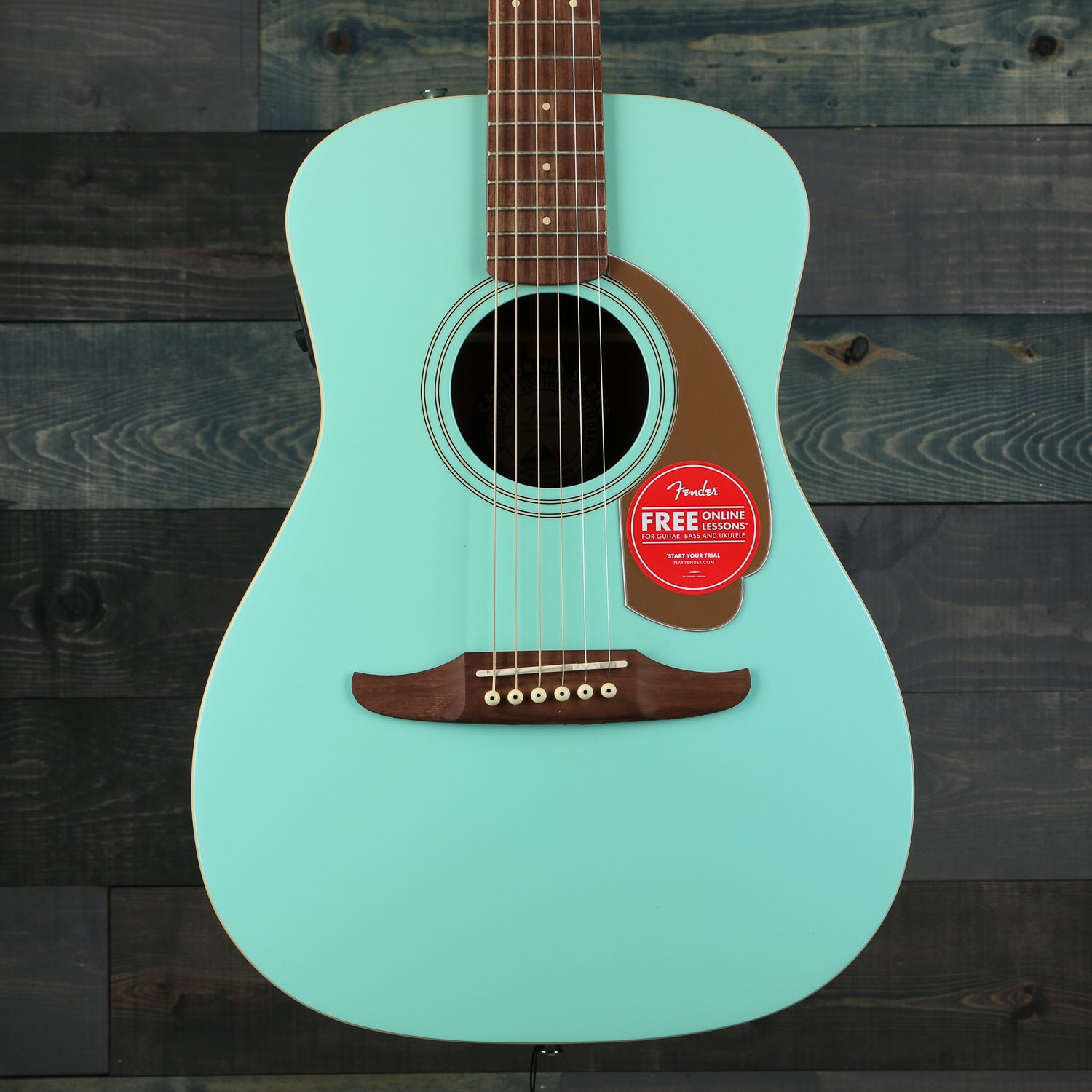 Fender Malibu Player Aqua Splash Walnut Fingerboard