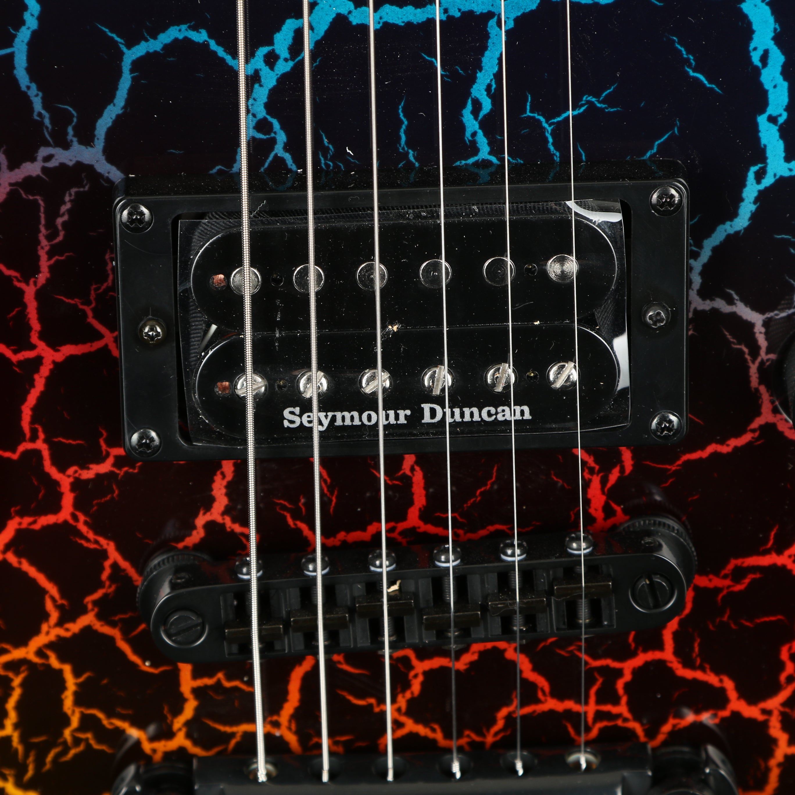 ESP LTD Eclipse NT '87 Non-Trem Electric Guitar - Rainbow Crackle