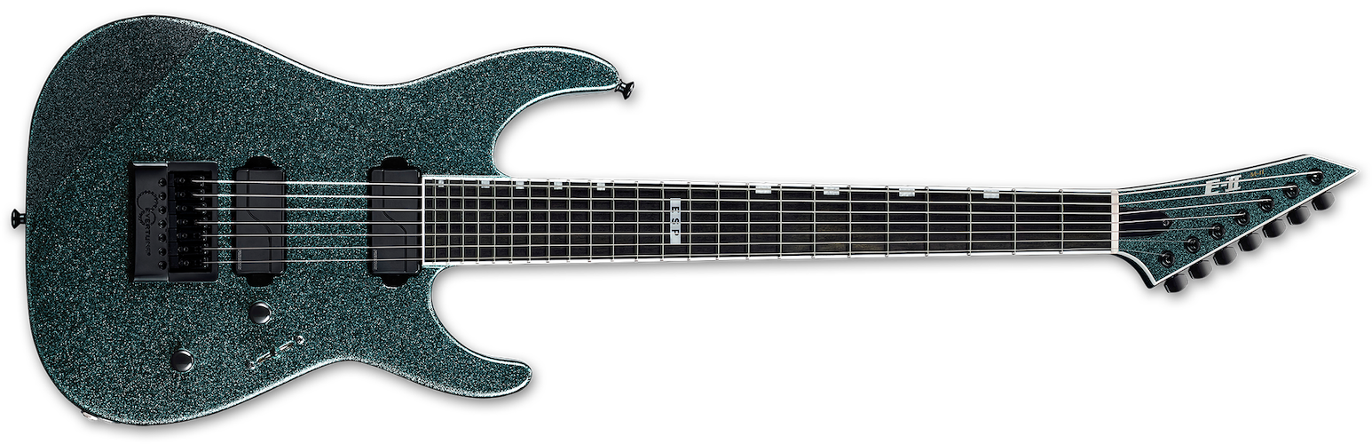 ESP E-II M-II 7B Baritone Evertune - Granite Sparkle