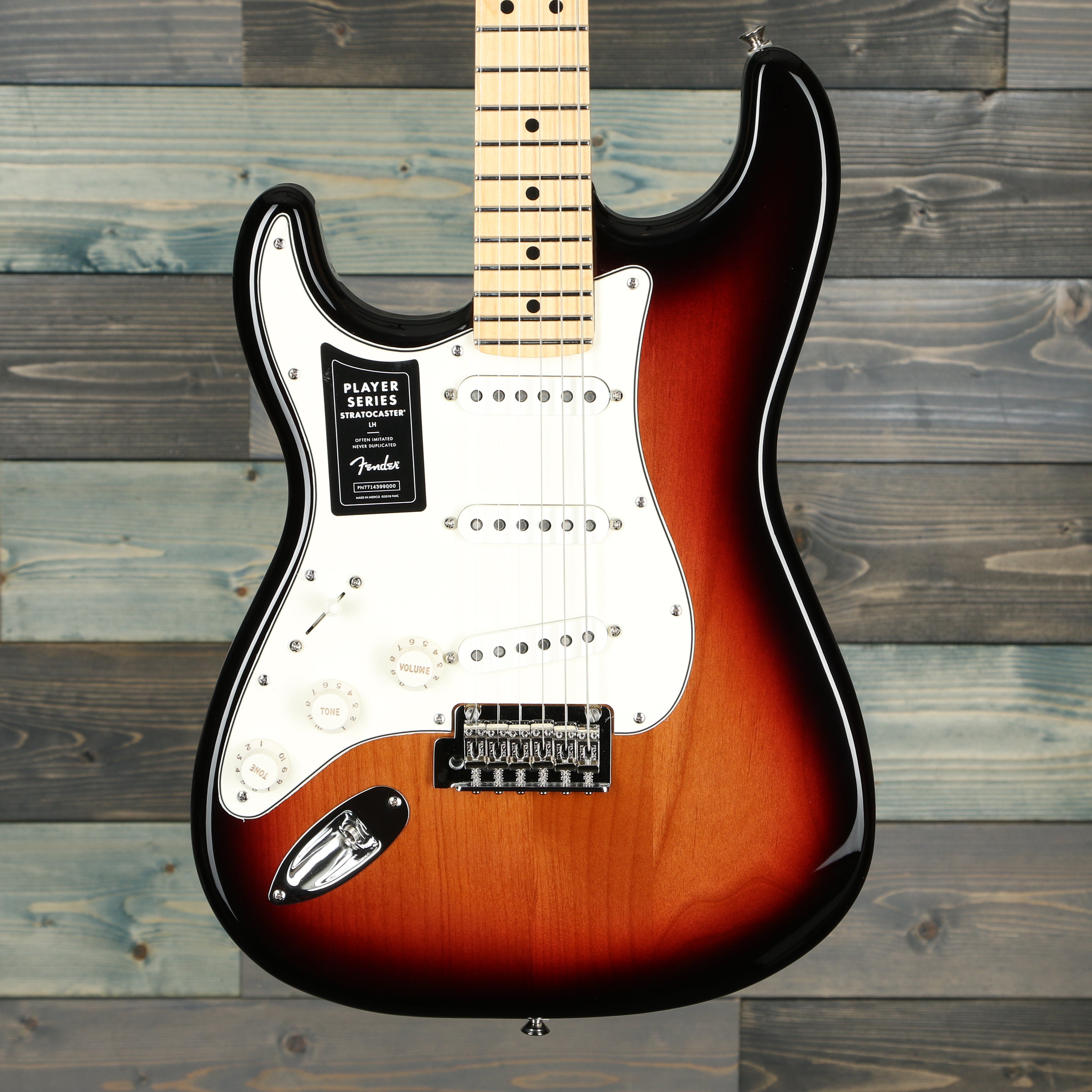 Fender Player Stratocaster Lefty Maple FB 3-Color Sunburst