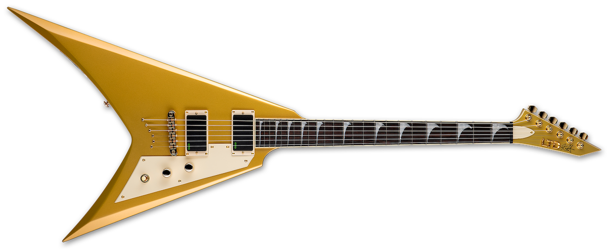 ESP LTD KH-V Electric Guitar - Metallic Gold