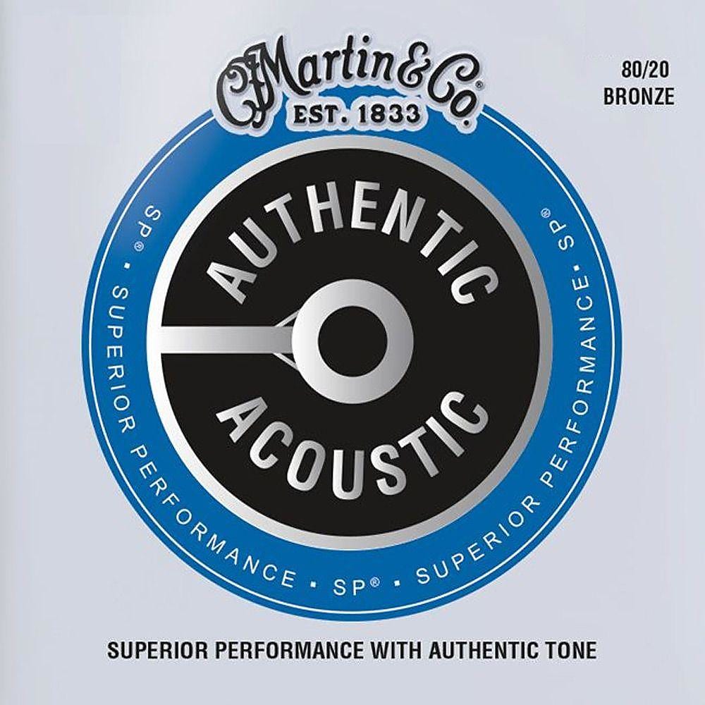 Martin MA150 SP 80/20 Bronze Medium Authentic Acoustic Guitar Strings