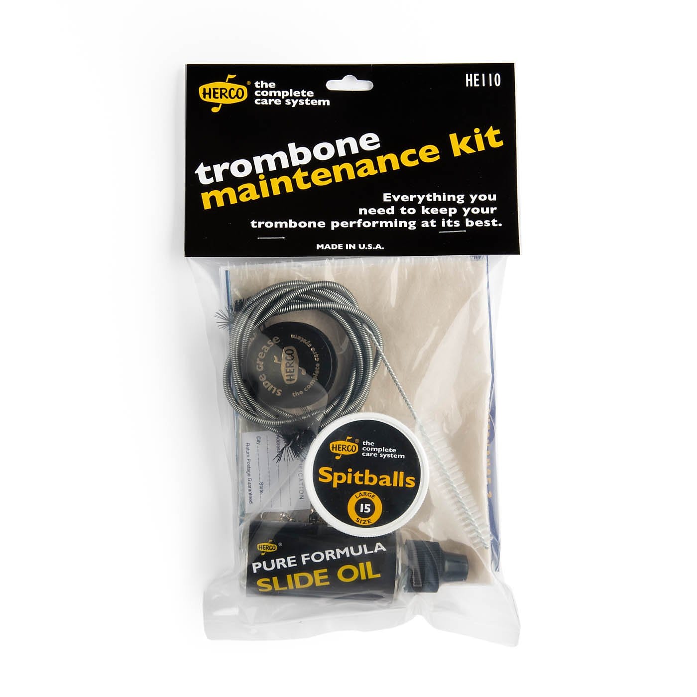 Herco HE110 Trombone Complete Maintenance Kit