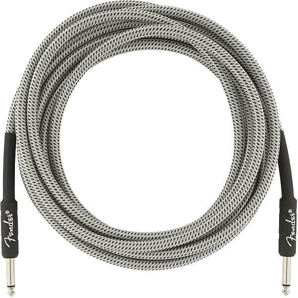 Fender Professional Series Instrument Cable, 15', White Tweed