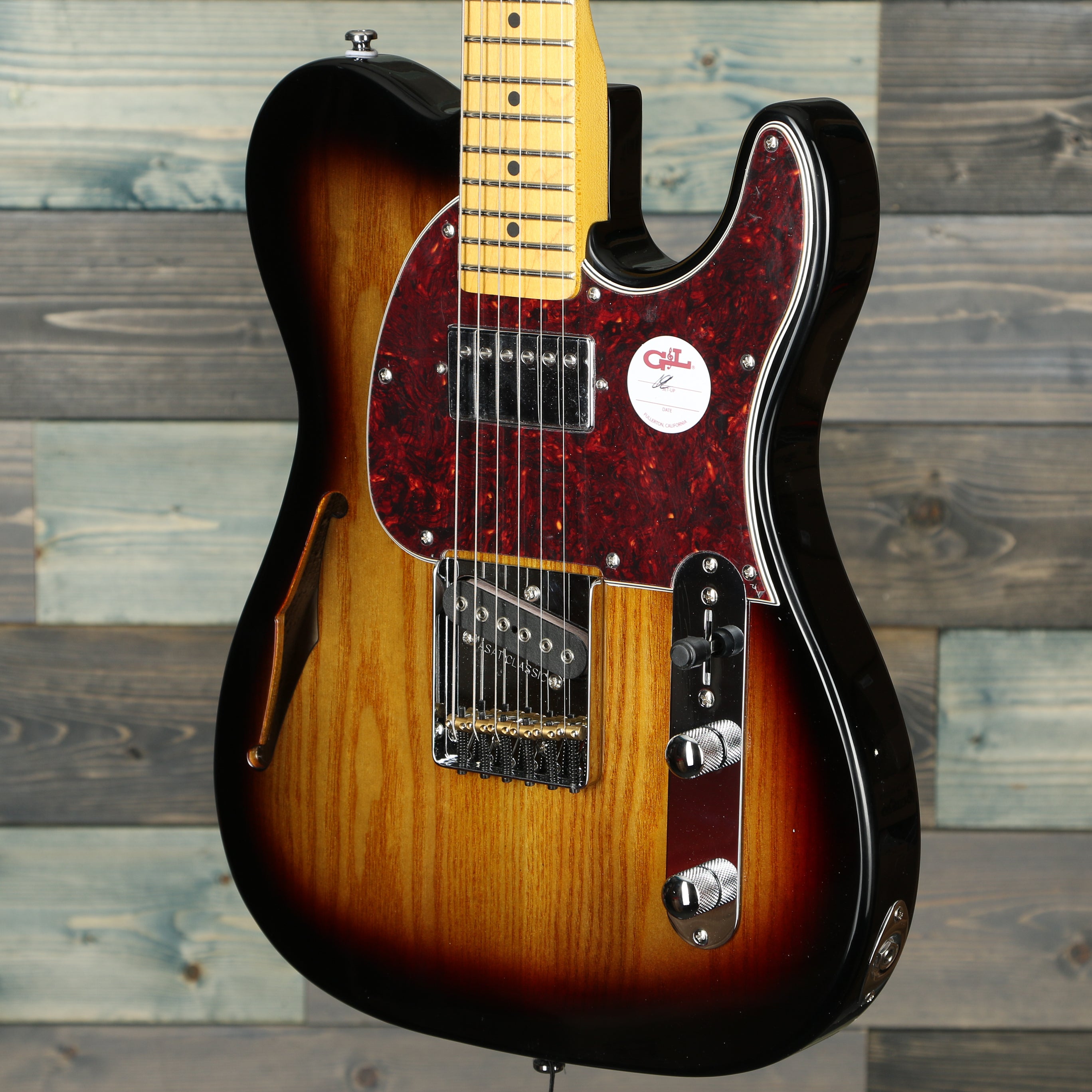 G&L Tribute ASAT Classic Bluesboy Semi-Hollow - 3-Tone Sunburst