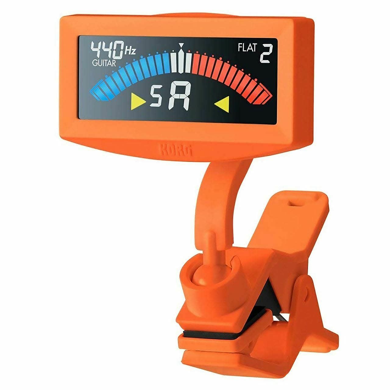 Korg PitchCrow-G Clip-On Chromatic Guitar/Bass Tuner - Orange