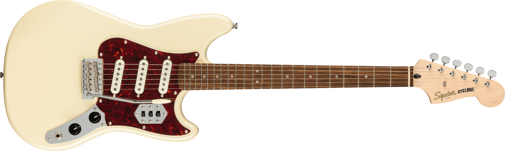 Fender Squier Paranormal Cyclone Laurel FB, Tortoiseshell Pickguard Pearl White