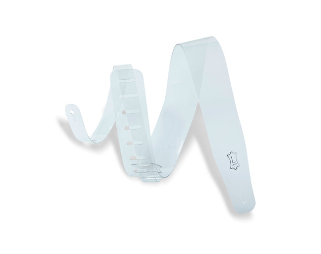 Levy's 2 1/2" Wide Guitar Strap - Vinyl Clear