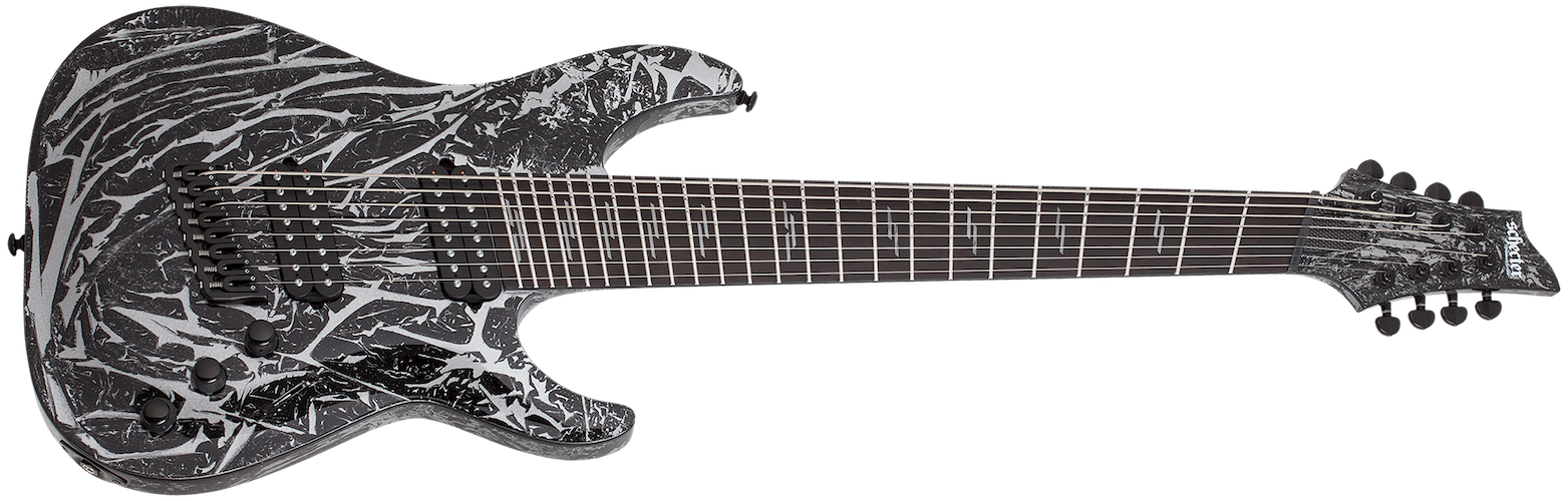 Schecter C-8 Multiscale Silver Mountain Silver Mountain