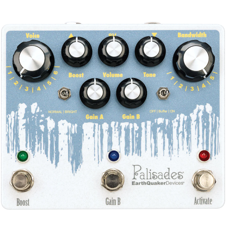 EarthQuaker Devices Palisades V2 - Mega Ultimate Overdrive - Slate Blue Version