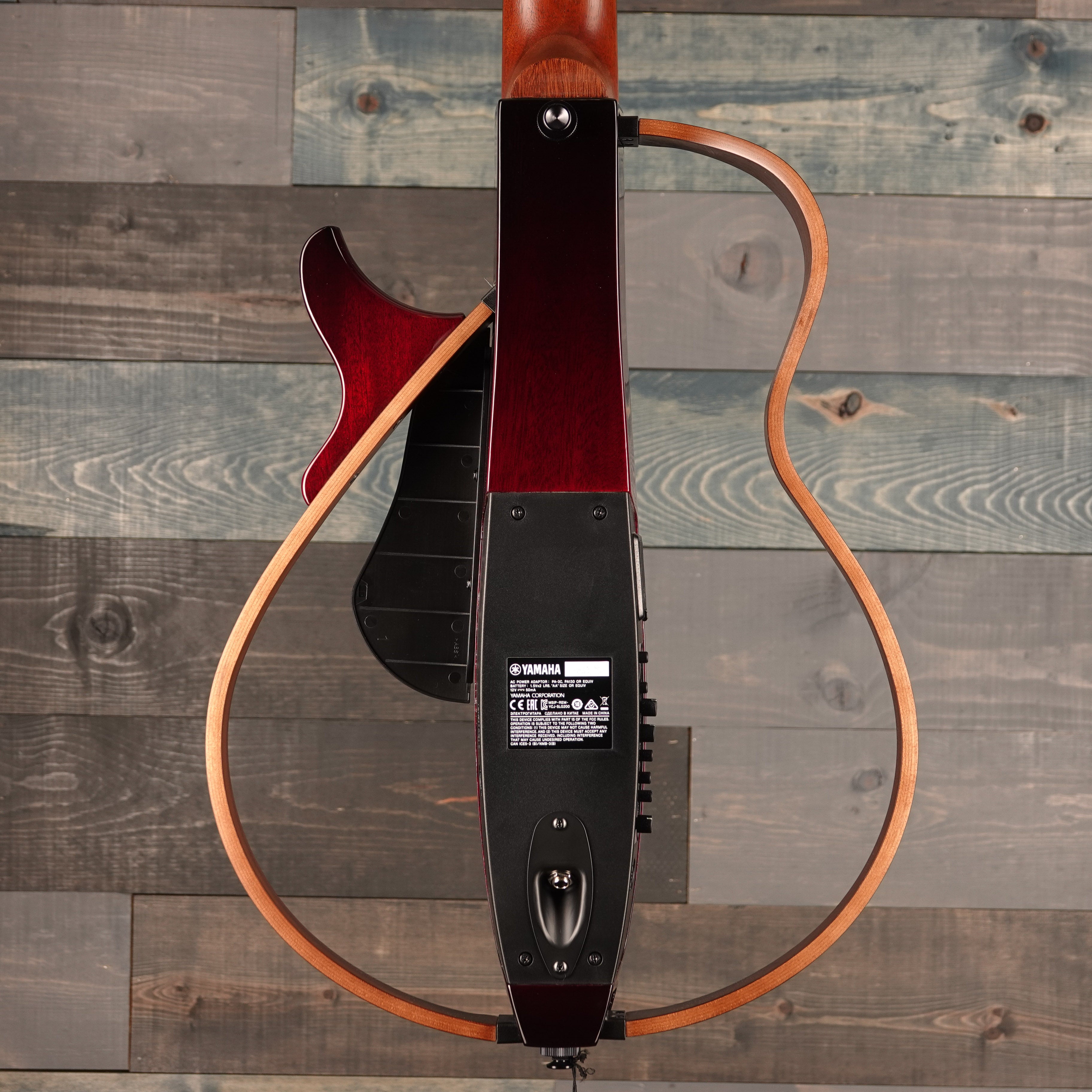 Yamaha SLG200N Crimson Red Burst Silent Guitar