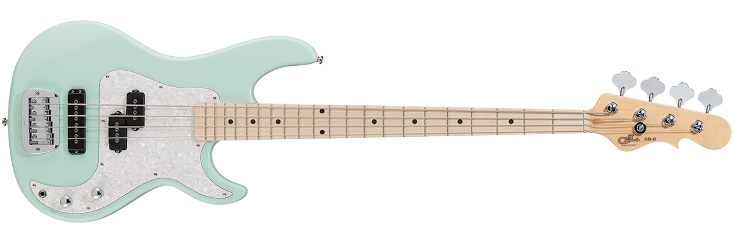 G&L Tribute SB-2 Bass Guitar - Surf Green