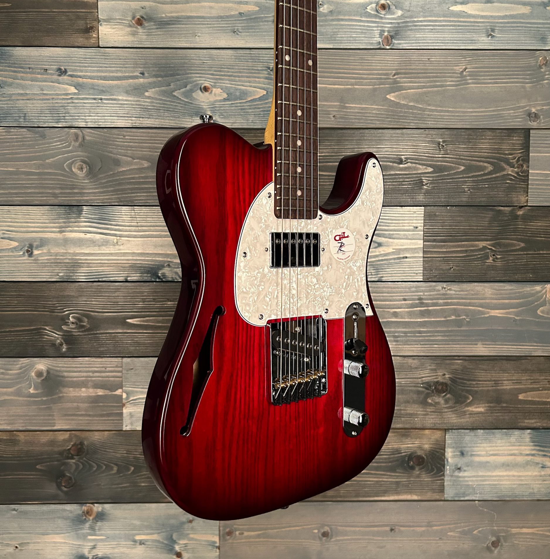 G&L Tribute ASAT Classic Bluesboy Semi-Hollow - Redburst