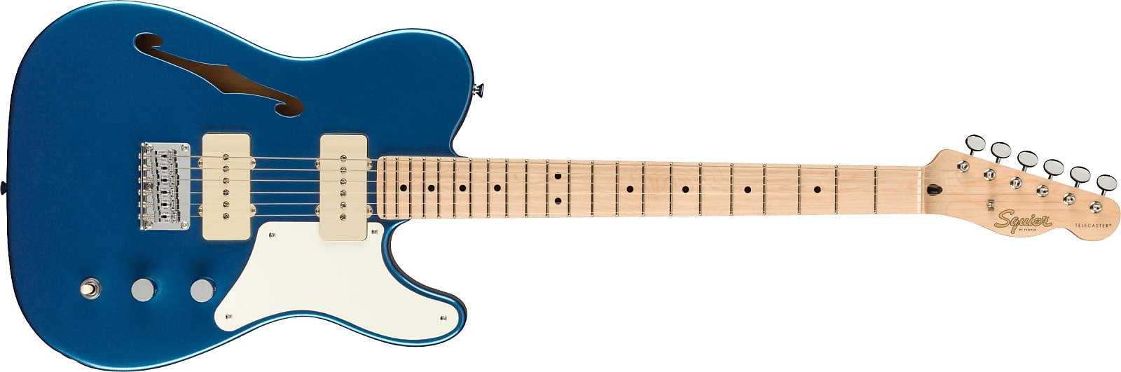 Fender Squier Paranormal Cabronita Telecaster Thinline Lake Placid Blue
