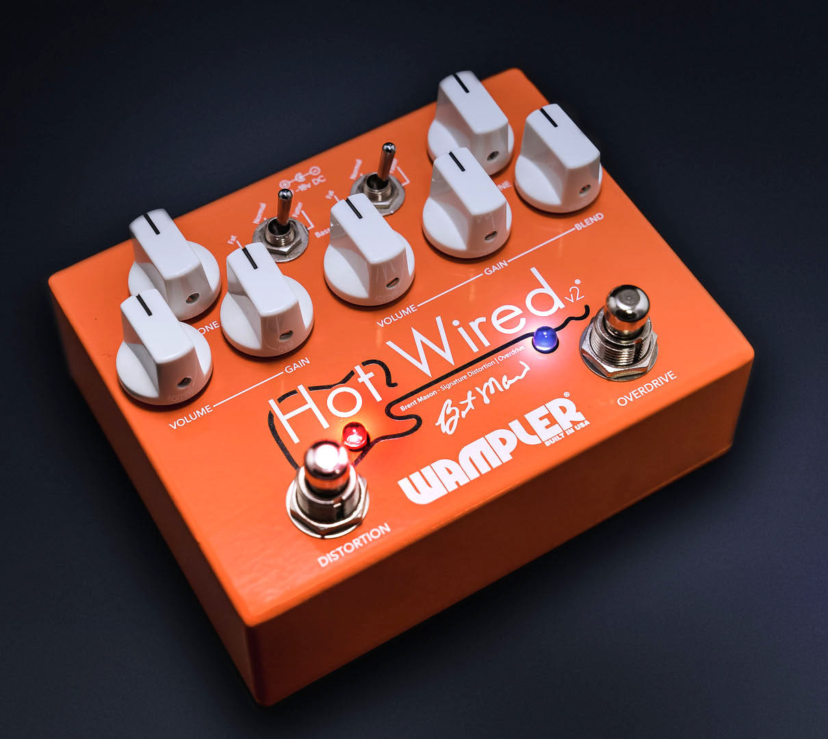 Wampler Hot Wired V2 Brent Mason Signature Overdrive Distortion Pedal