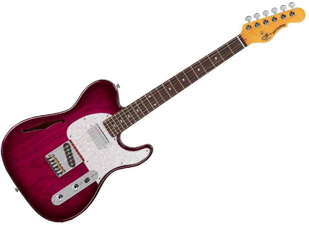 G&L ASAT Classic Bluesboy Semi-Hollow Guitar - Redburst