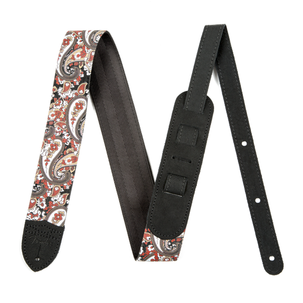 Fender Paisley Denim Strap, 2'' Red
