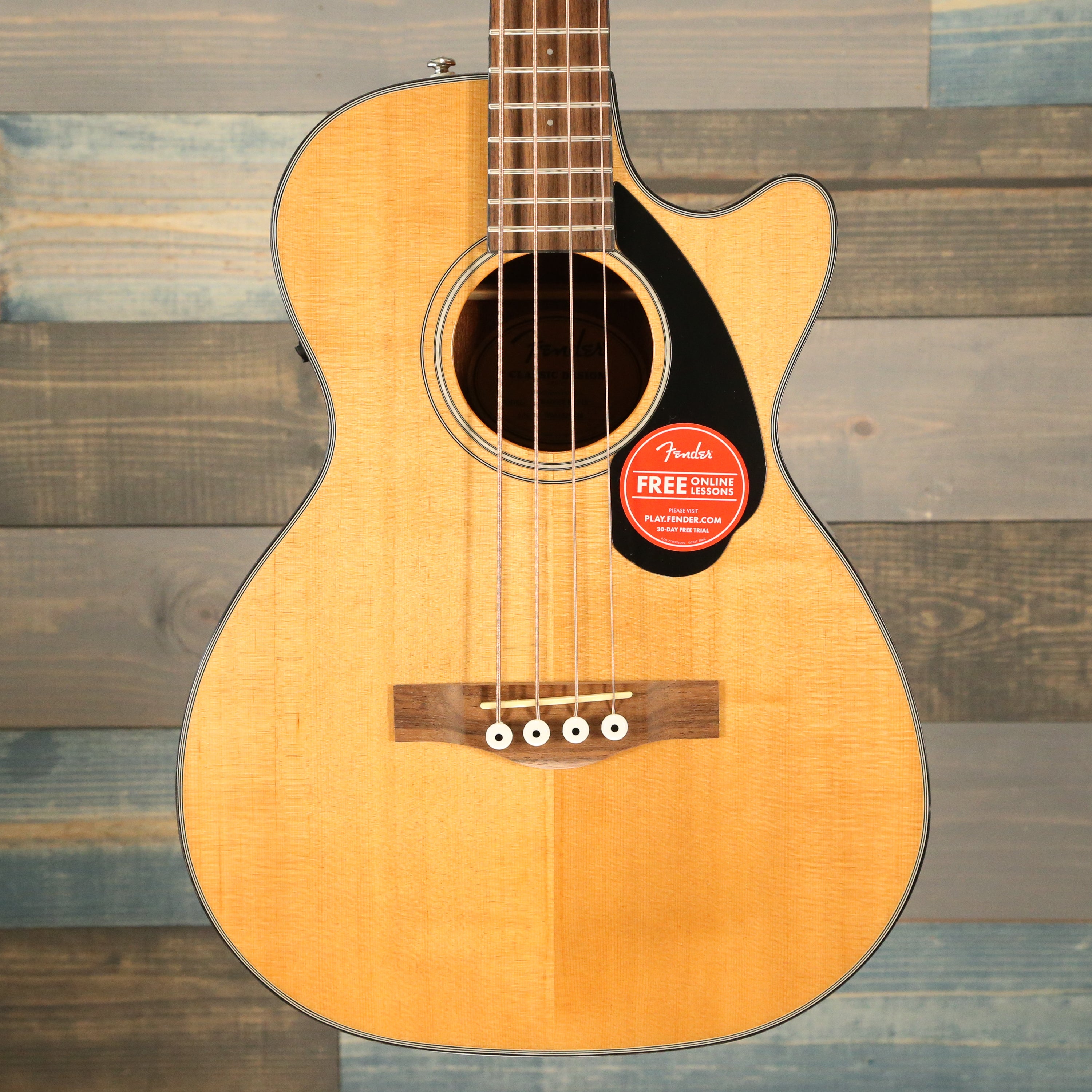 Fender CB-60SCE Bass, Laurel Fingerboard, Natural