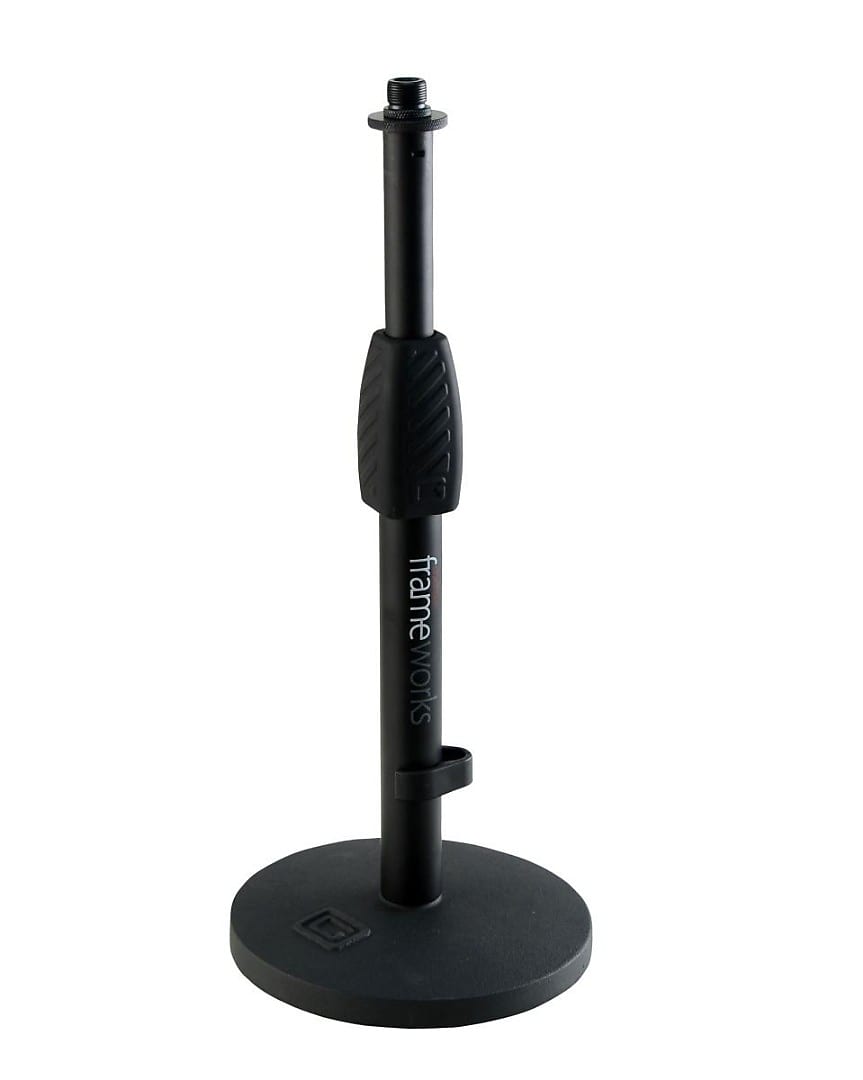 Gator GFW-MIC-0601 Desktop Mic Stand with Round Base and Twist Clutch