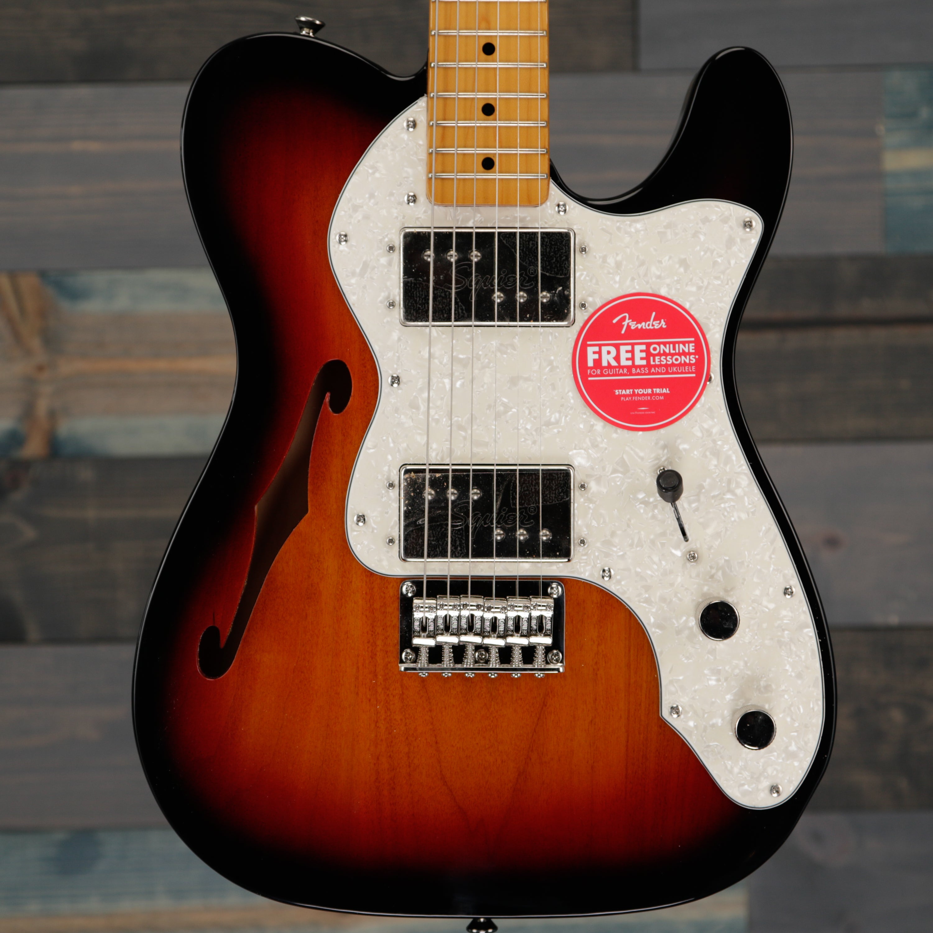 Fender Squier Classic Vibe '70s Telecaster Thinline Maple FB 3-Color Sunburst