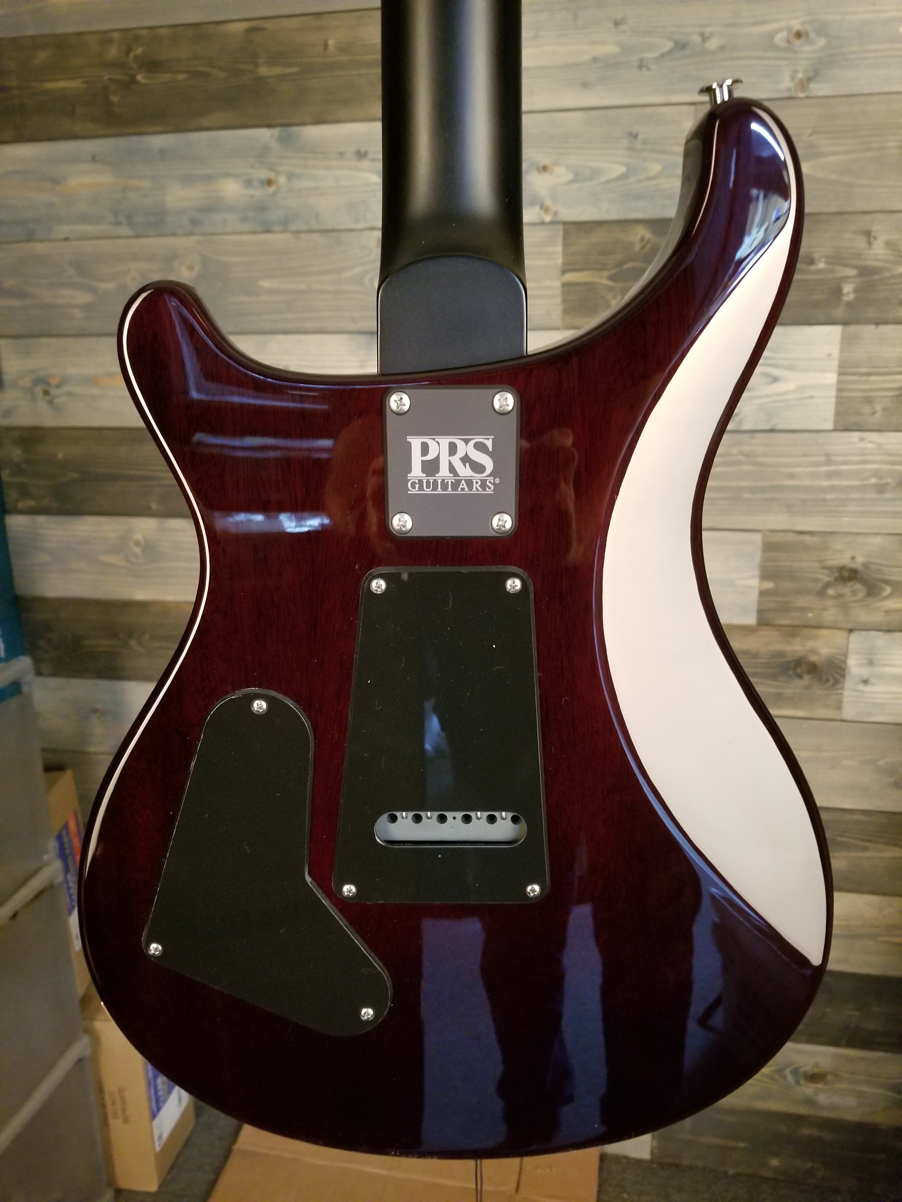 PRS CE24 Bolt-On Electric Guitar - Fire Red Burst w/Black Satin Nitro Neck