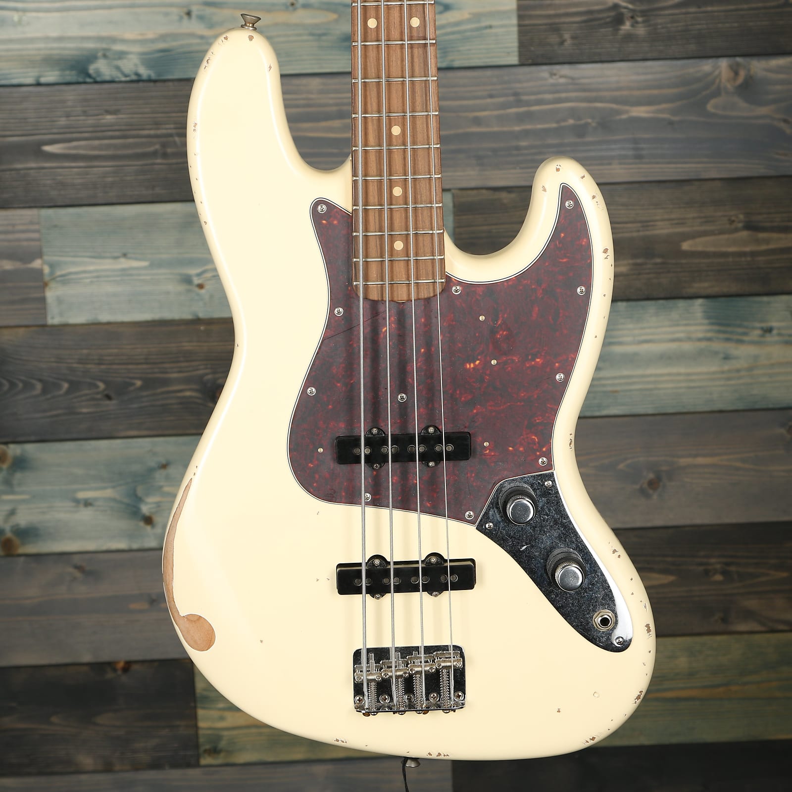 Fender 60th Anniversary Road Worn Jazz Bass, Pau Ferro FB, Olympic White