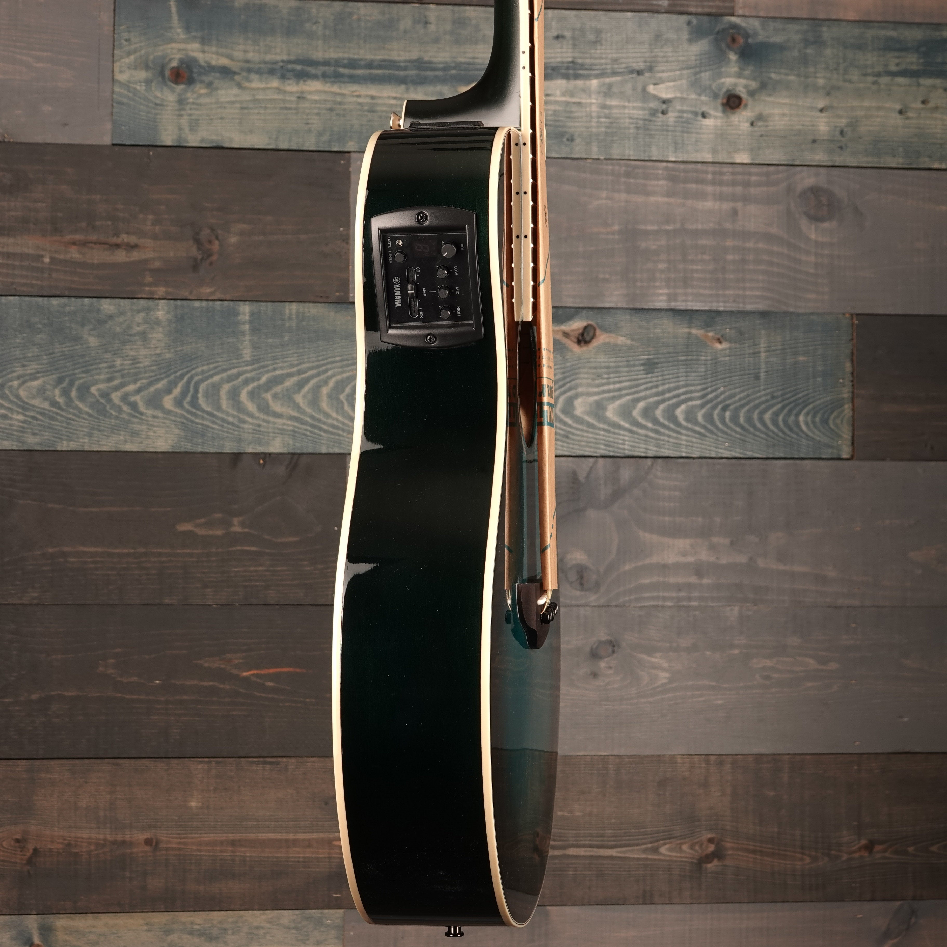 Yamaha APX600 Oriental Blue Burst Thin-line Cutaway A/E Guitar