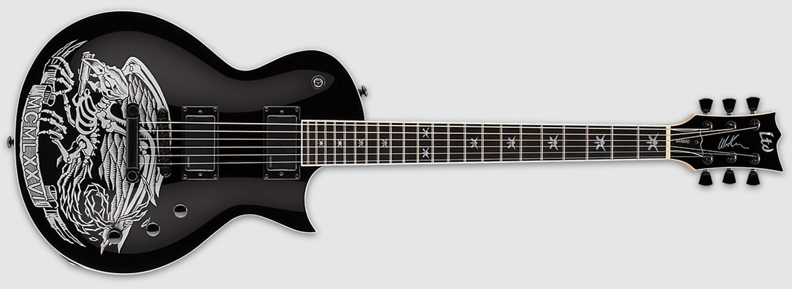 ESP LTD WA-WARBIRD Will Adler Guitar - Black w/Graphic