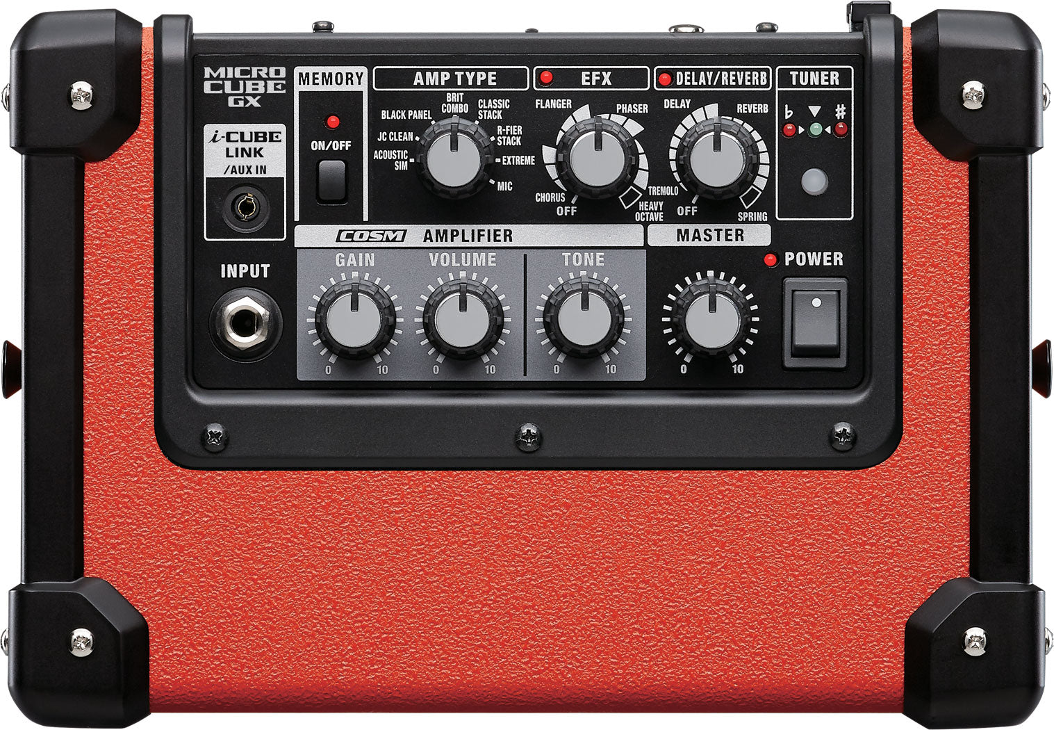 Roland Micro Cube GX Red 3W 1X5" Battery Powered Guitar Combo Amp