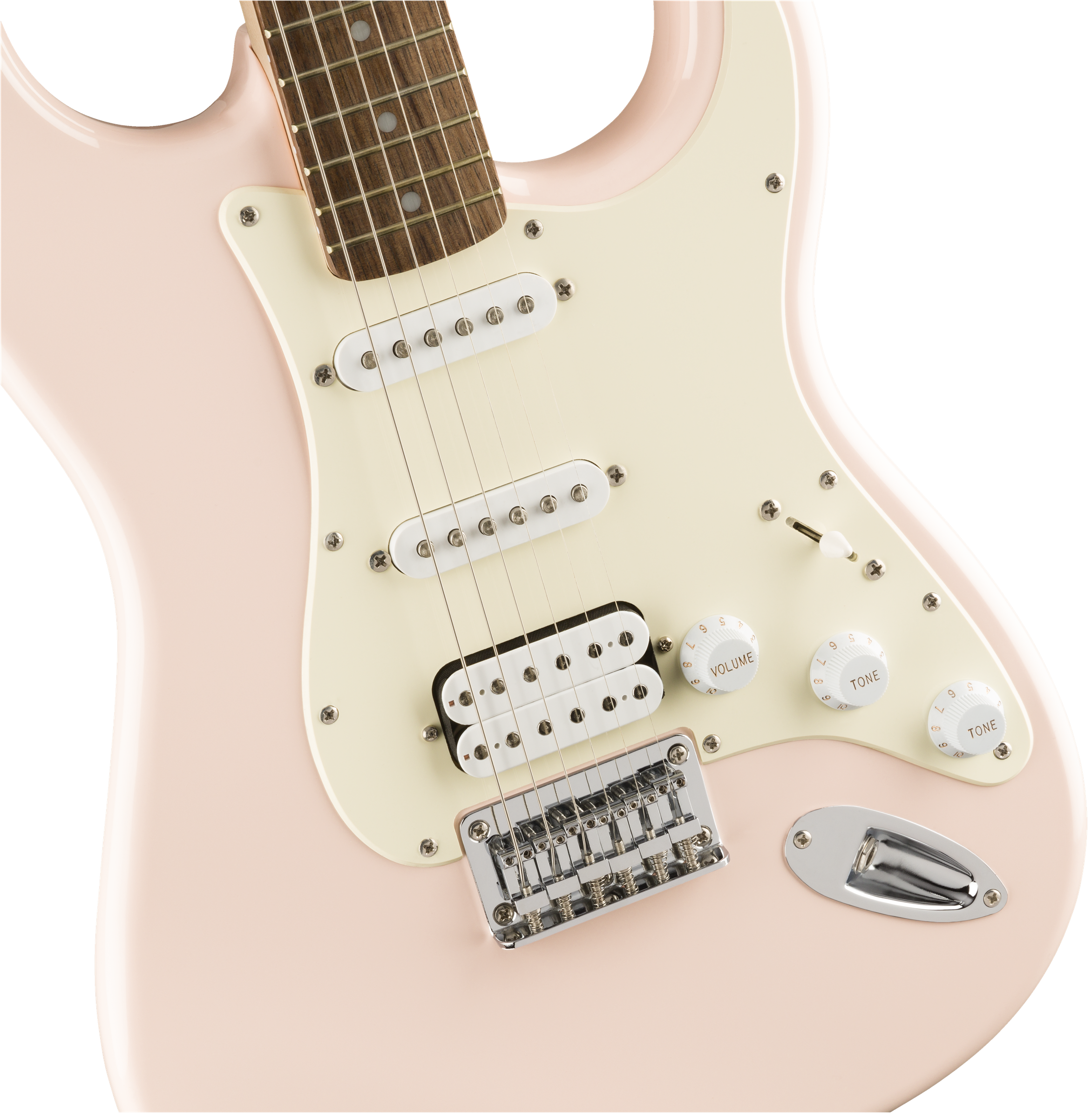 Fender Squier Bullet Stratocaster HT HSS, Laurel Fingerboard, Shell Pink