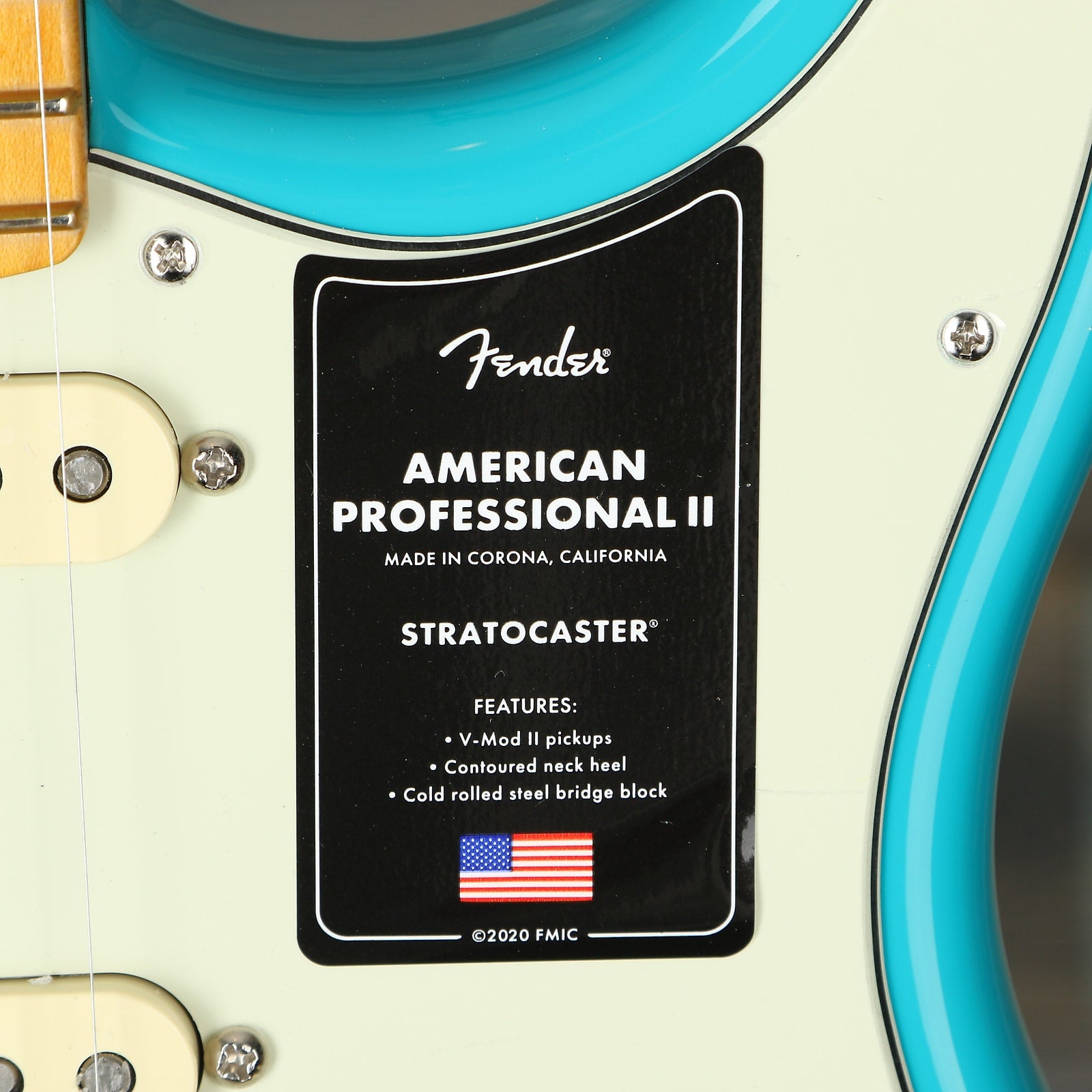 Fender American Professional II Stratocaster, Maple Fingerboard, Miami Blue