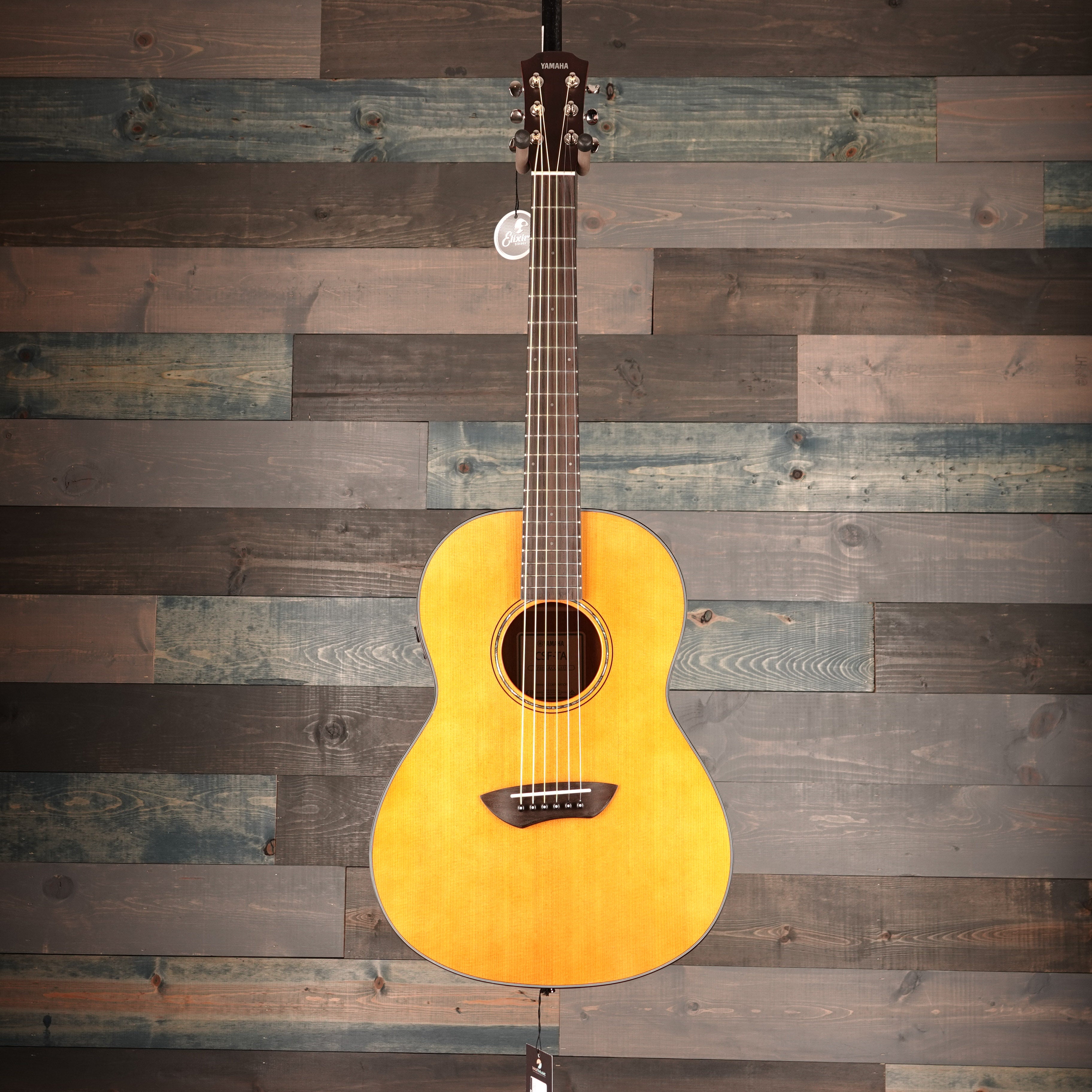 Yamaha CSF Vintage Natural TransAcoustic Parlor Guitar