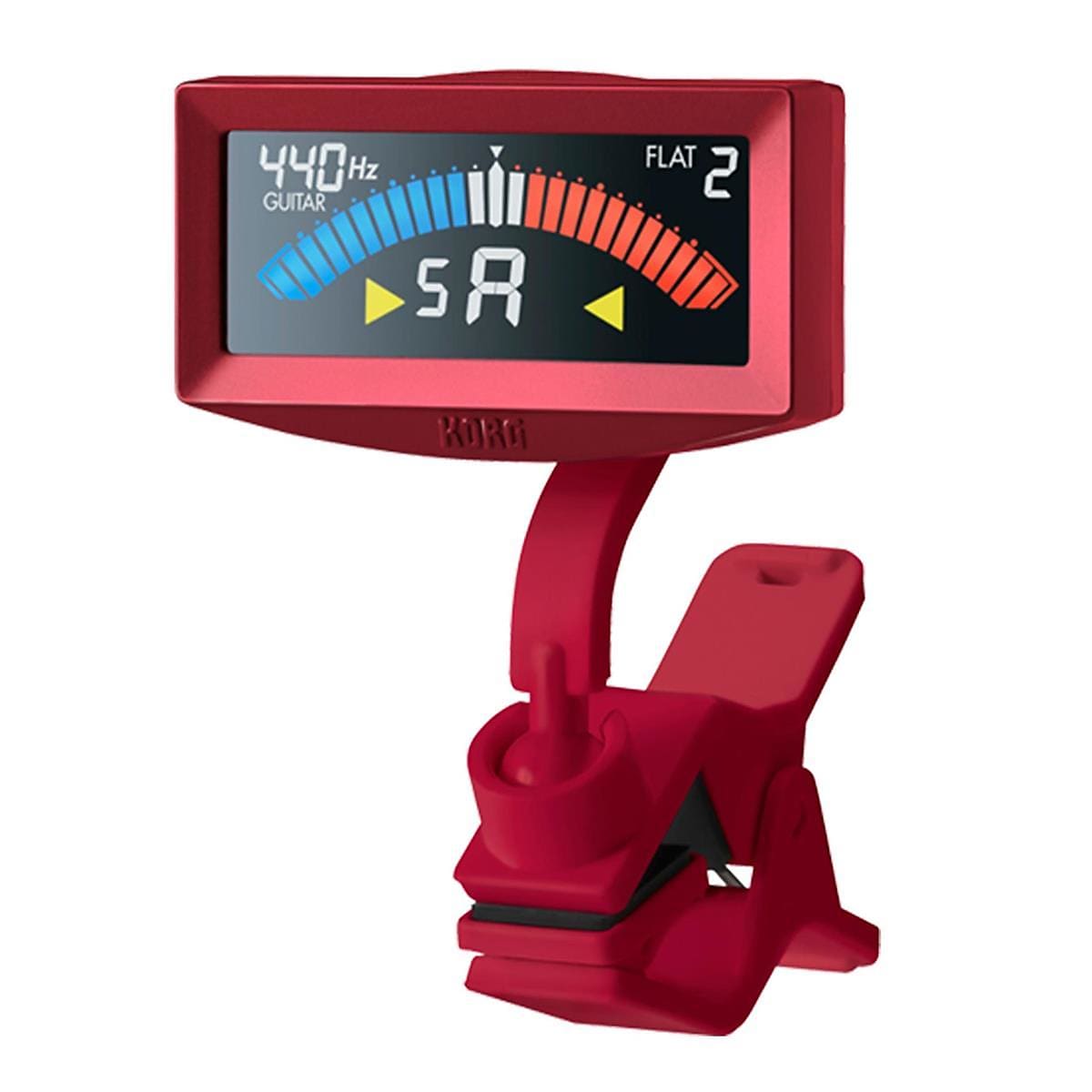 Korg PitchCrow-G Clip-On Chromatic Guitar/Bass Tuner - Red